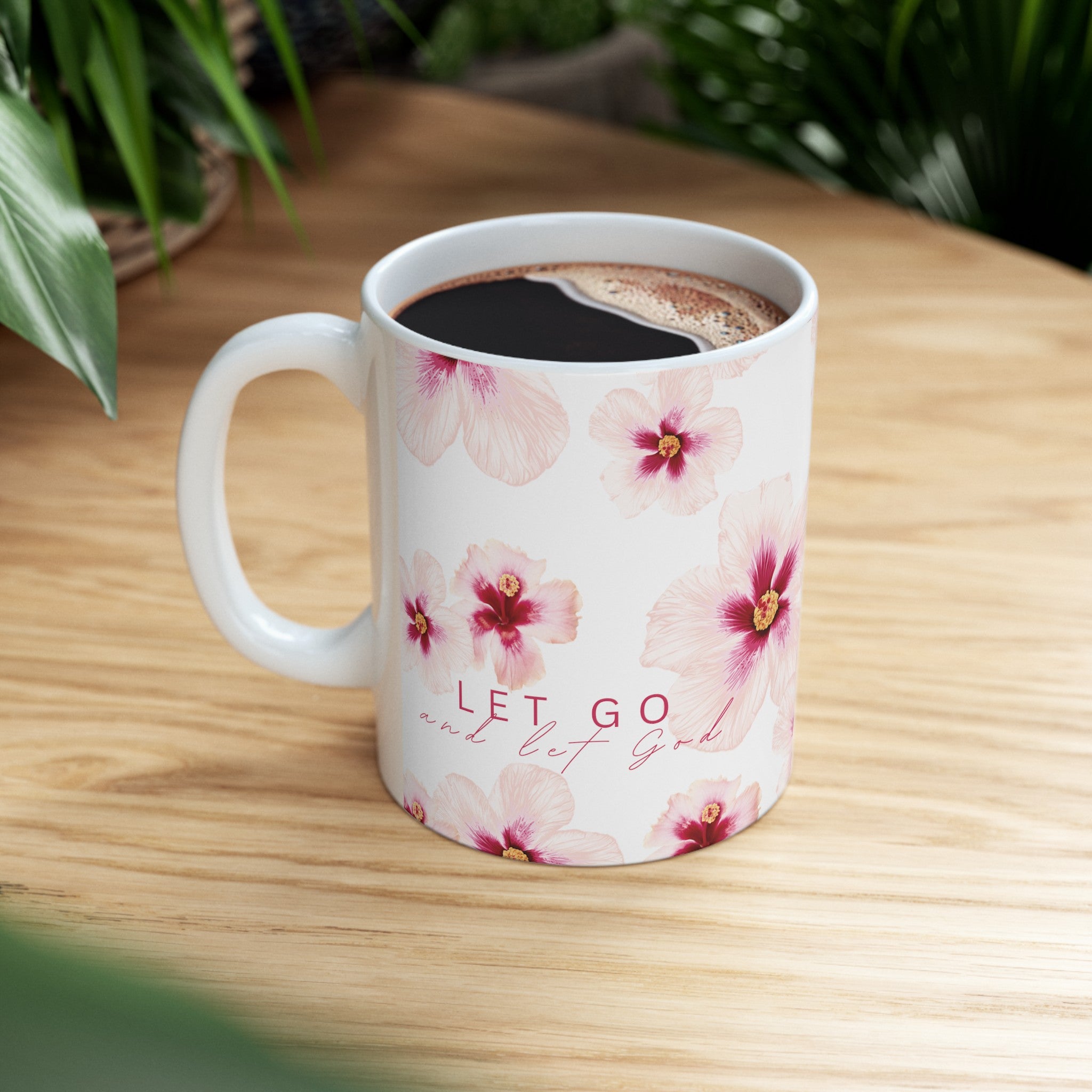 Let Go Hibiscus Mug