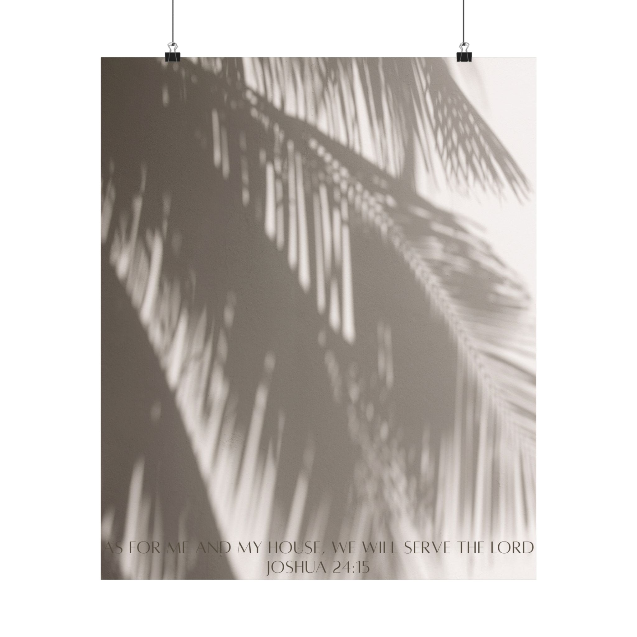 Joshua 24:15 Art Print