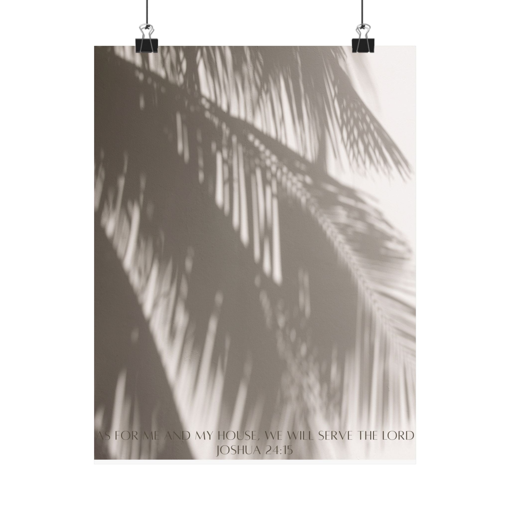 Joshua 24:15 Art Print