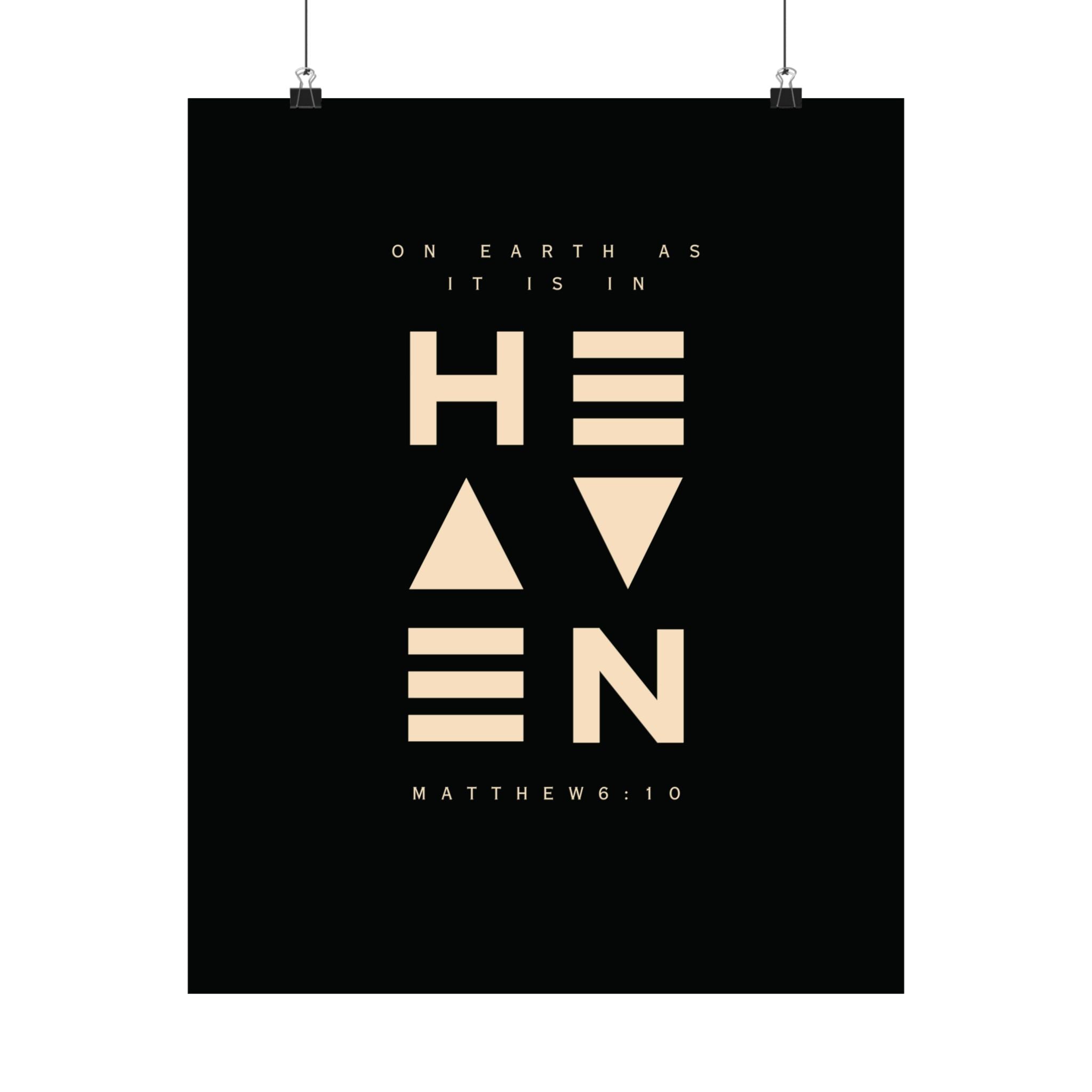 On Earth In Heaven Art Print