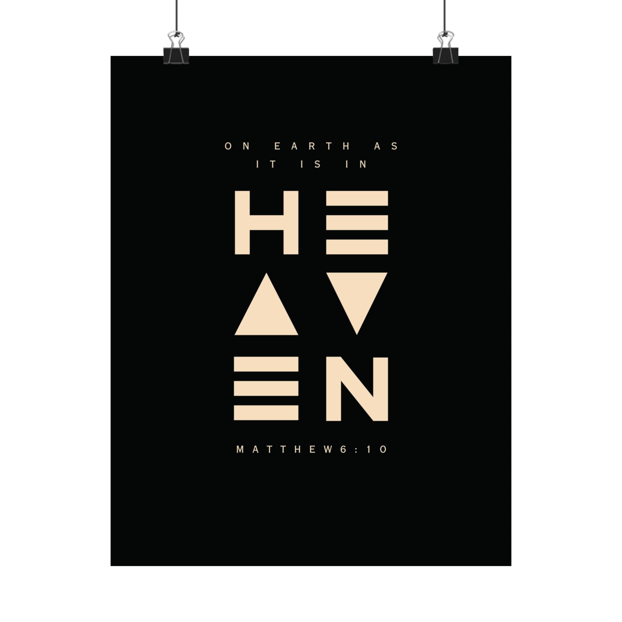 On Earth In Heaven Art Print