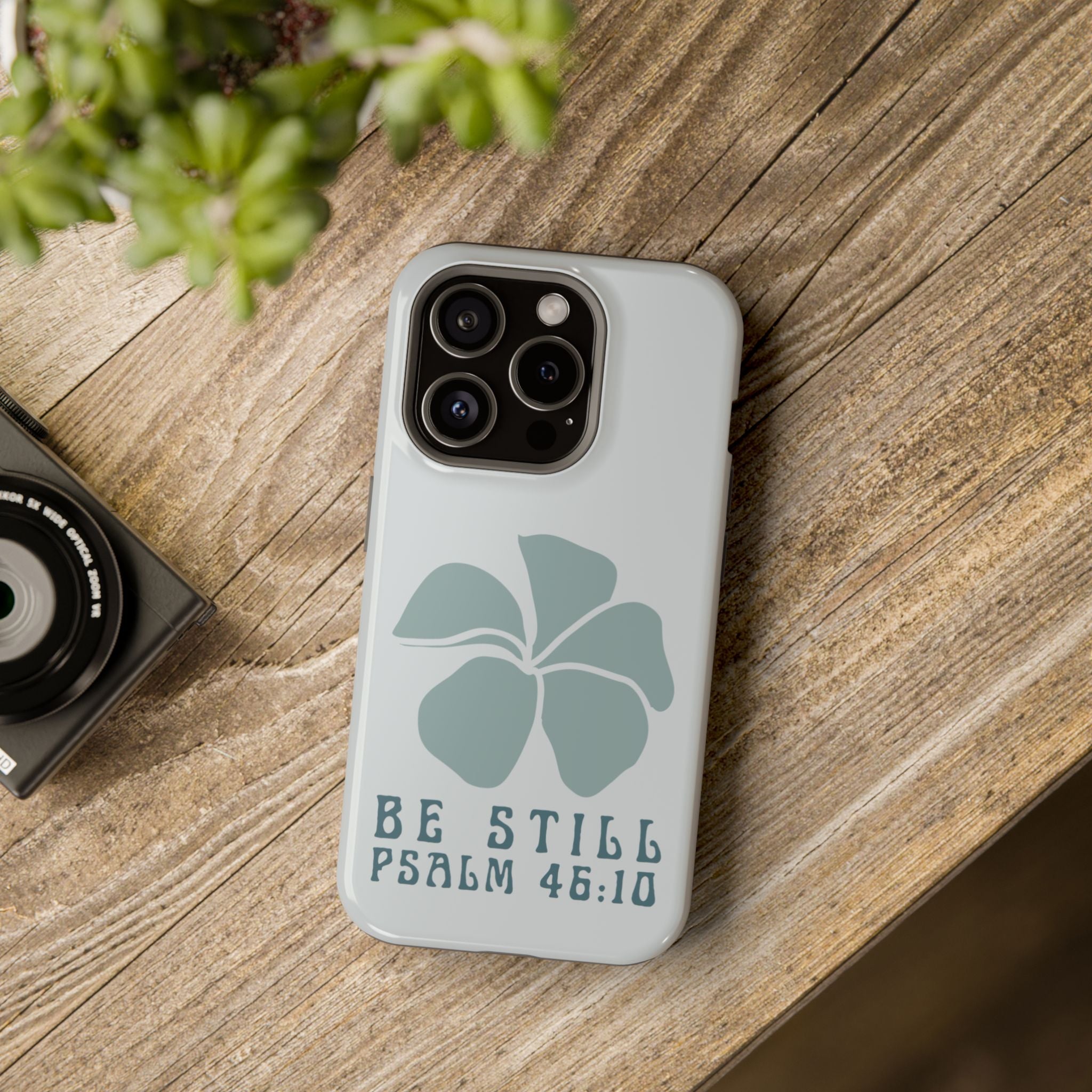 Be Still Plumeria Hard Phone Case