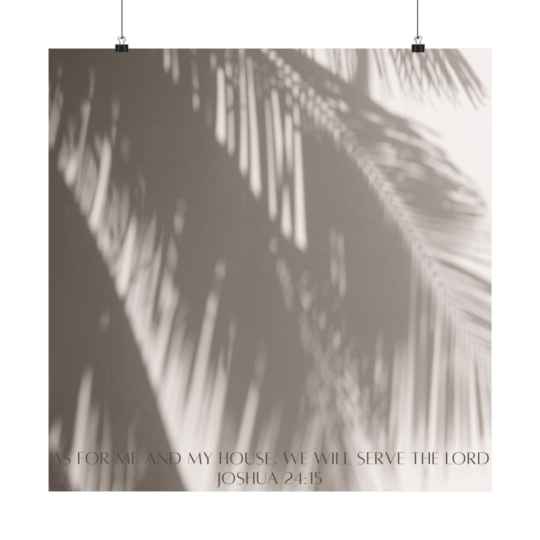 Joshua 24:15 Art Print