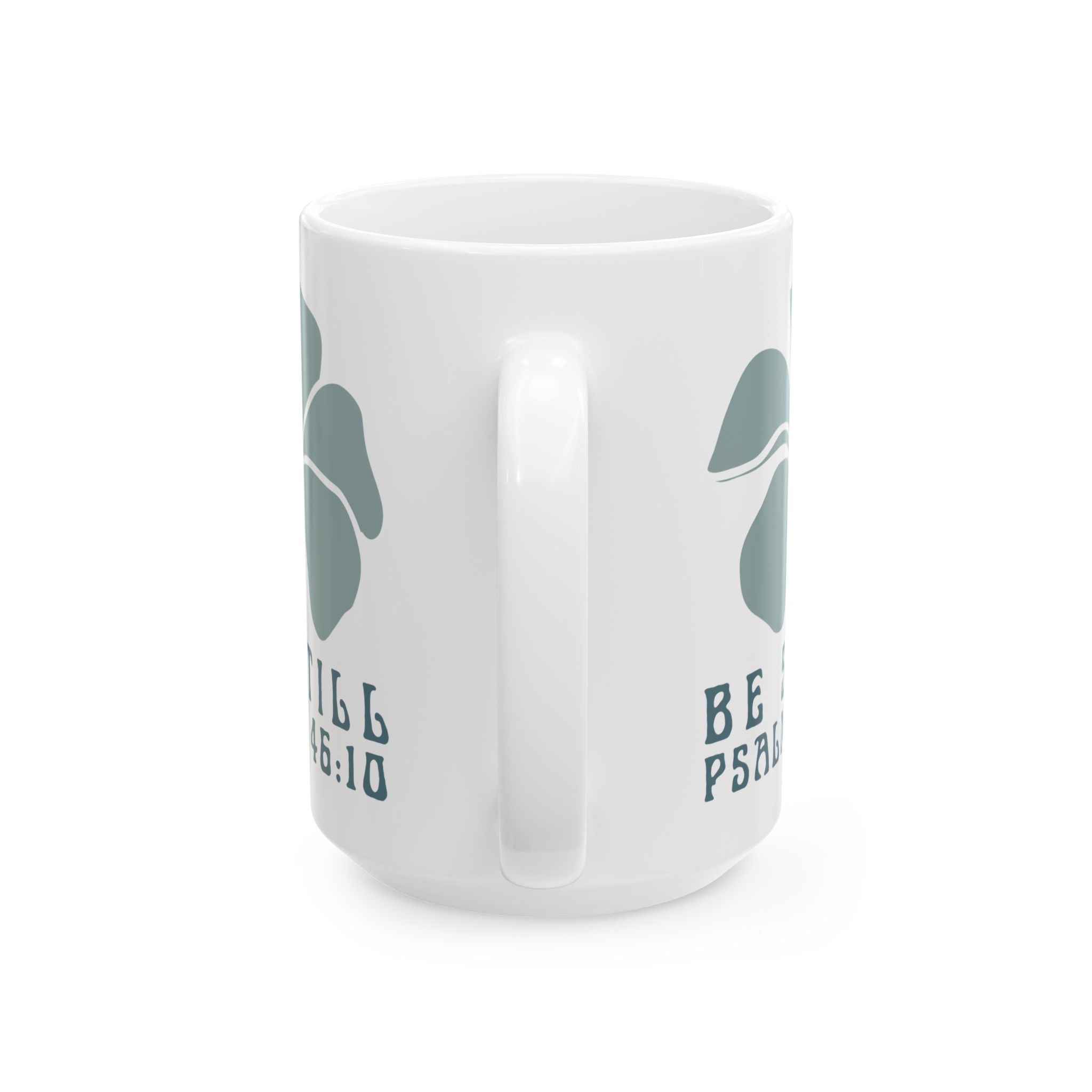 Be Still Plumeria White Mug
