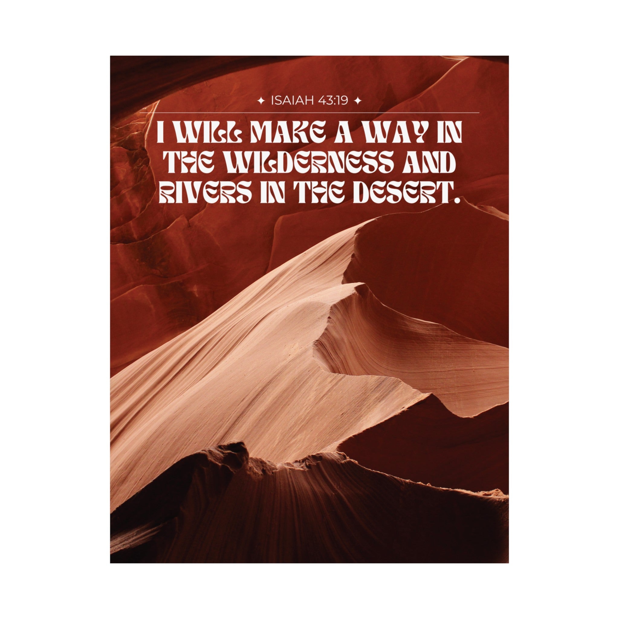 Rivers In The Desert Art Print