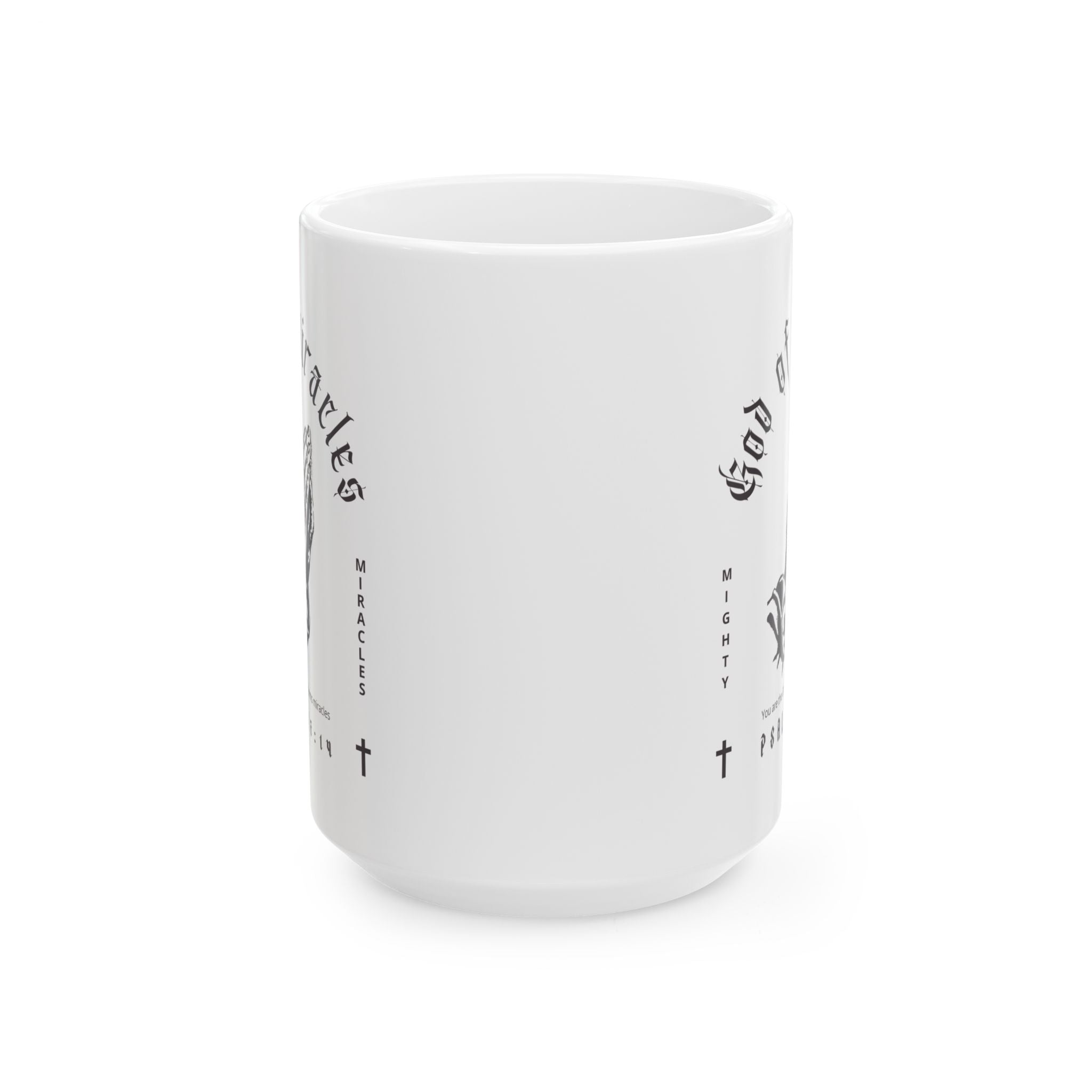 God of Miracles White Mug