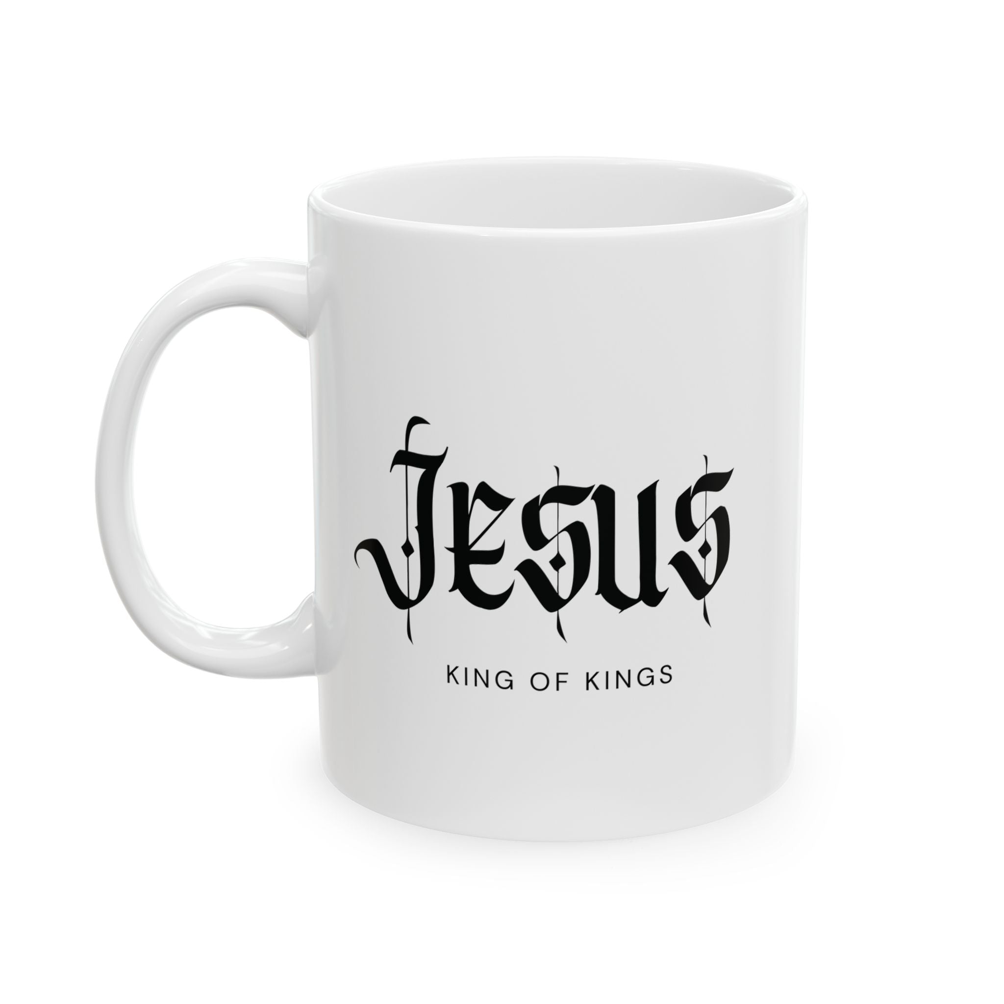 Jesus Script White Mug