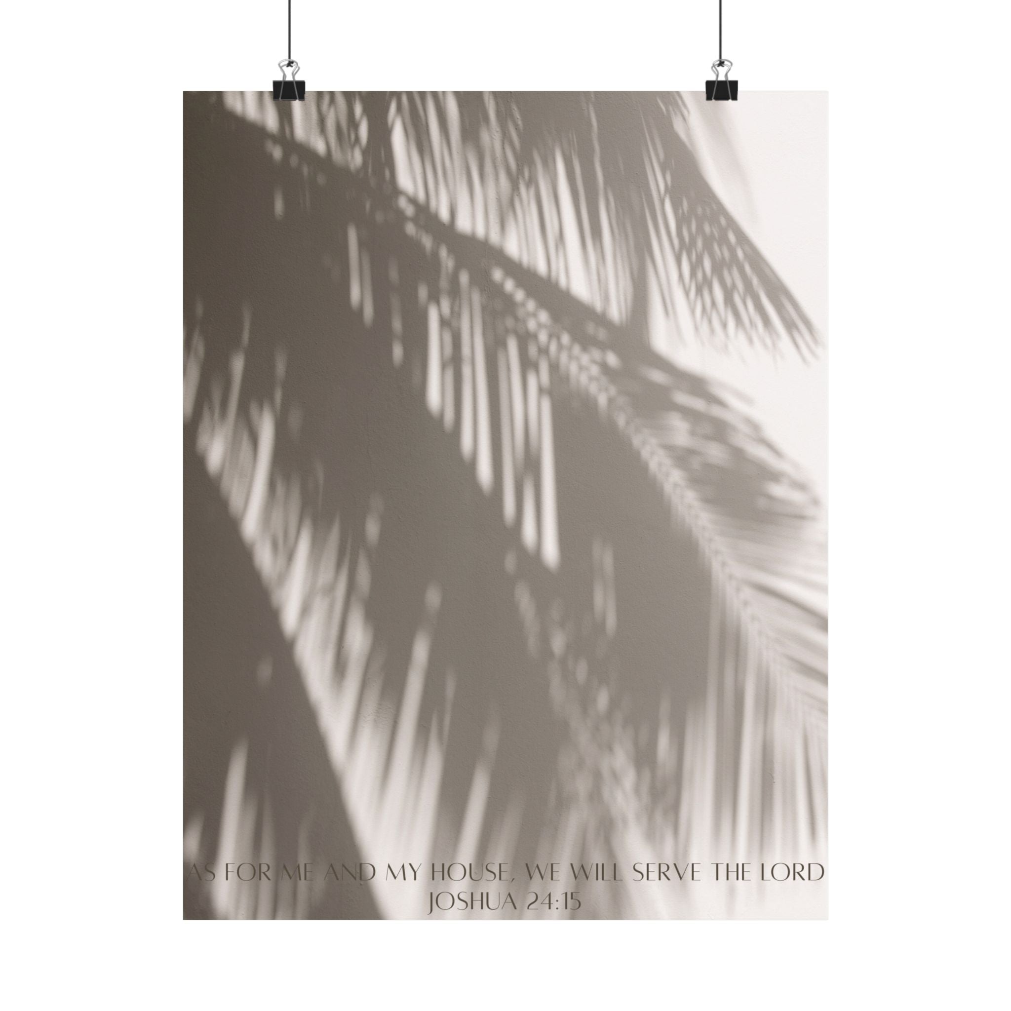 Joshua 24:15 Art Print