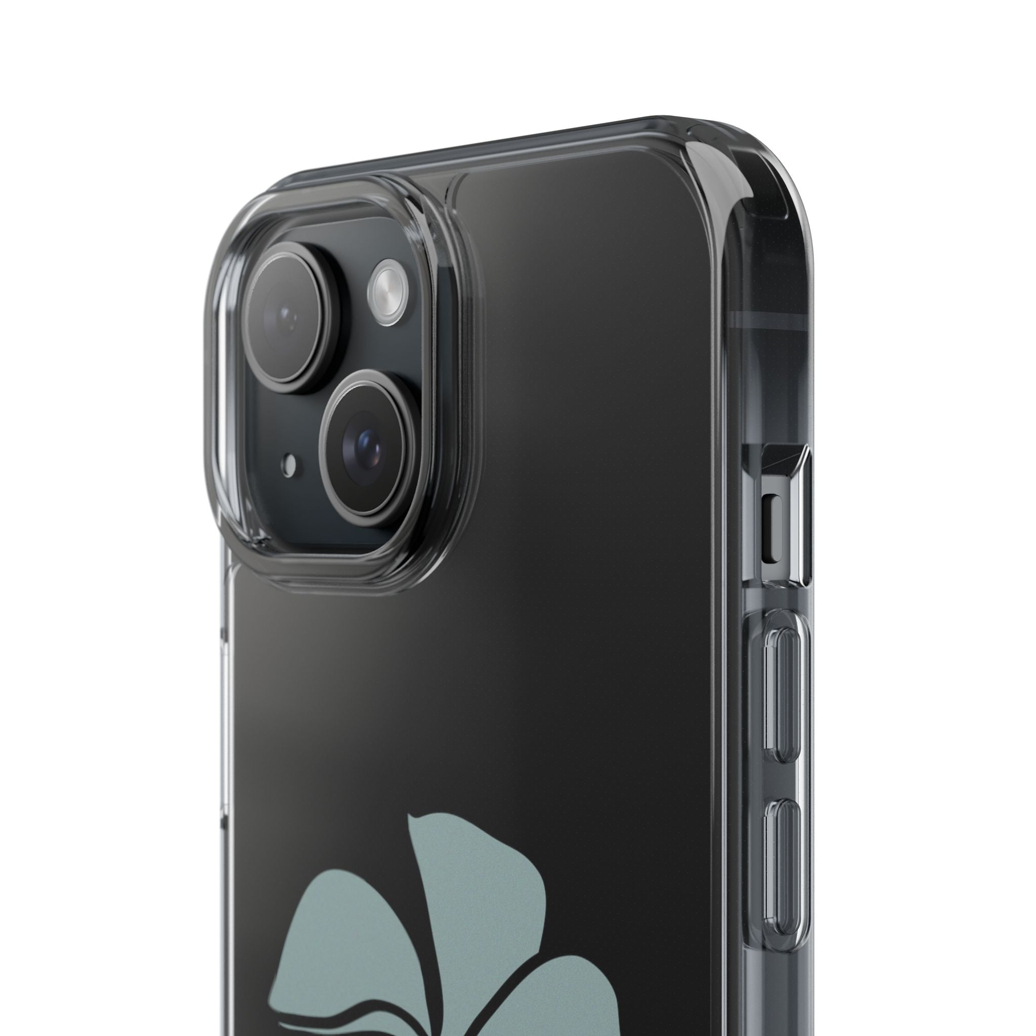 Be Still Plumeria Clear Phone Case