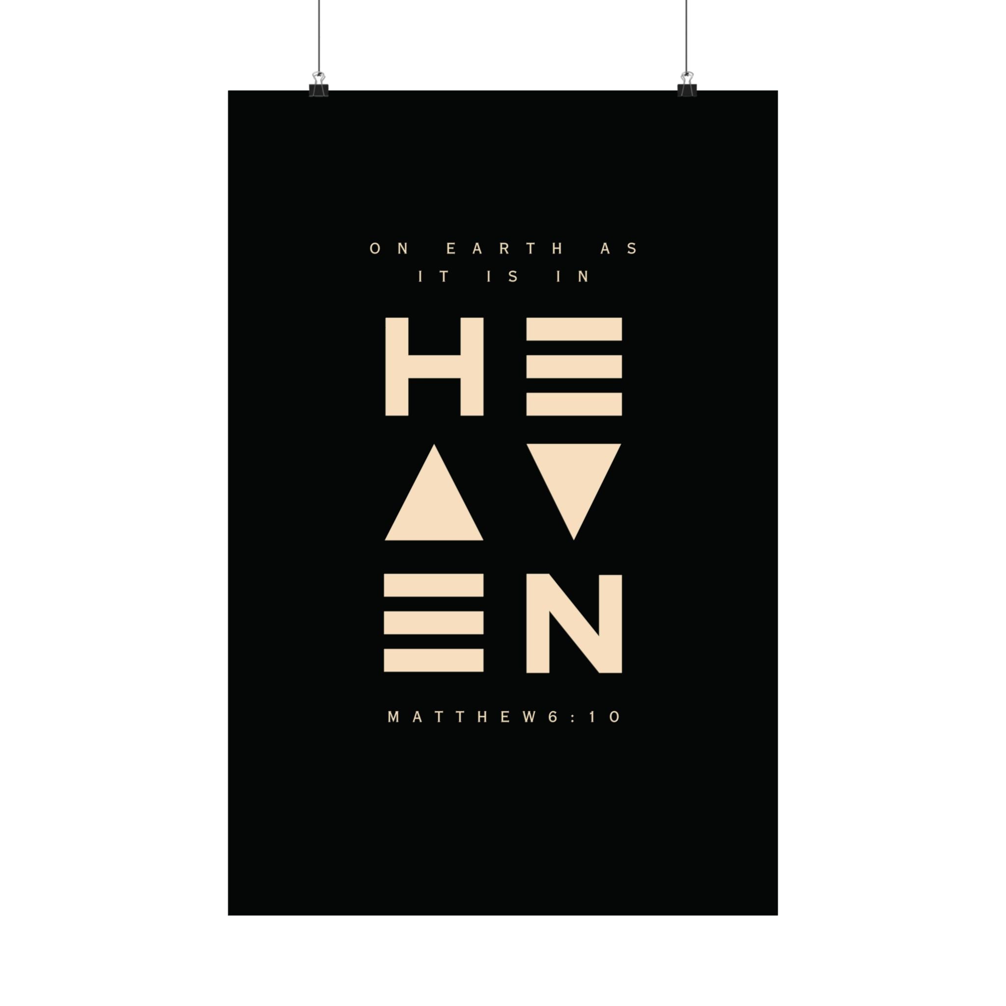 On Earth In Heaven Art Print