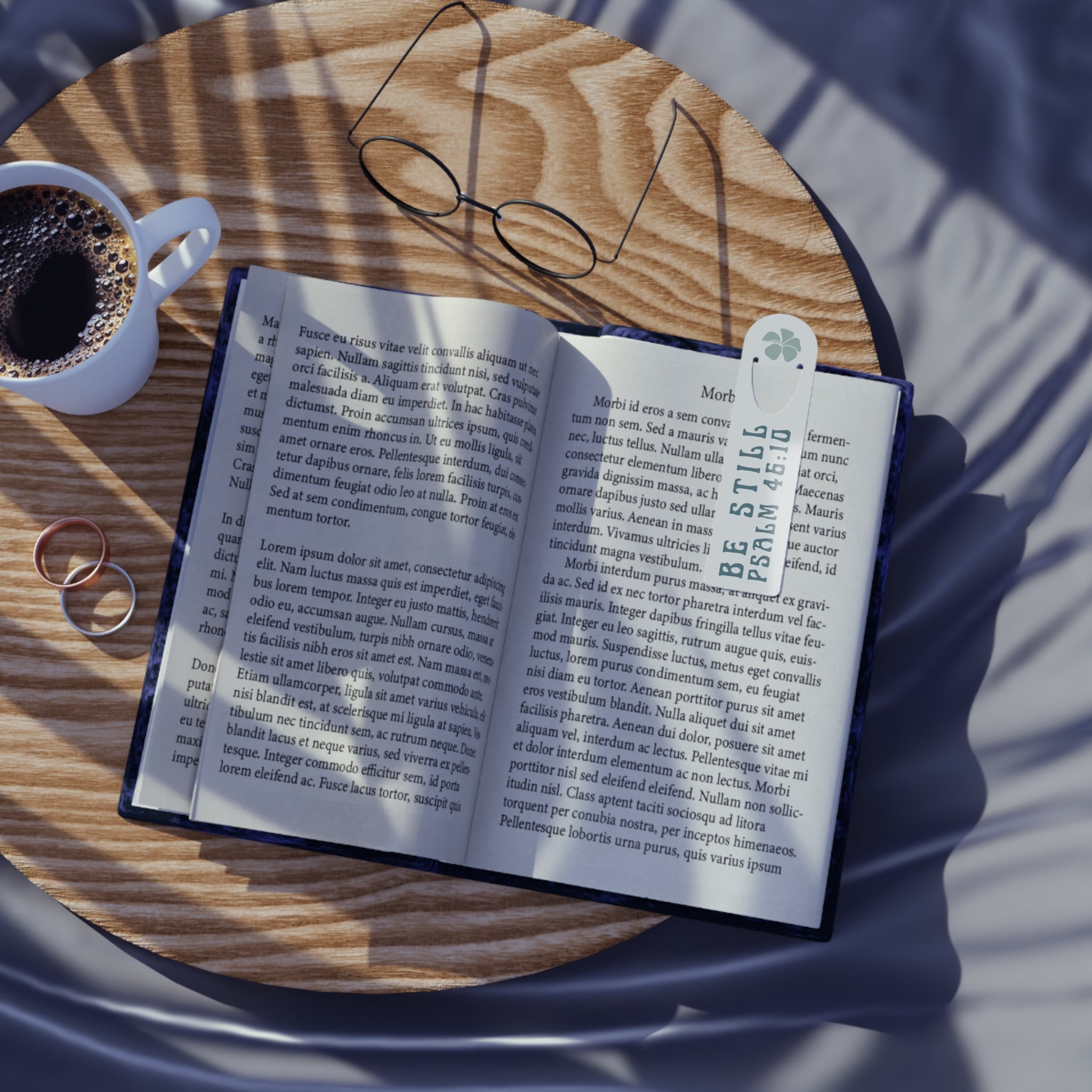 Be Still Plumeria Metal Bookmark