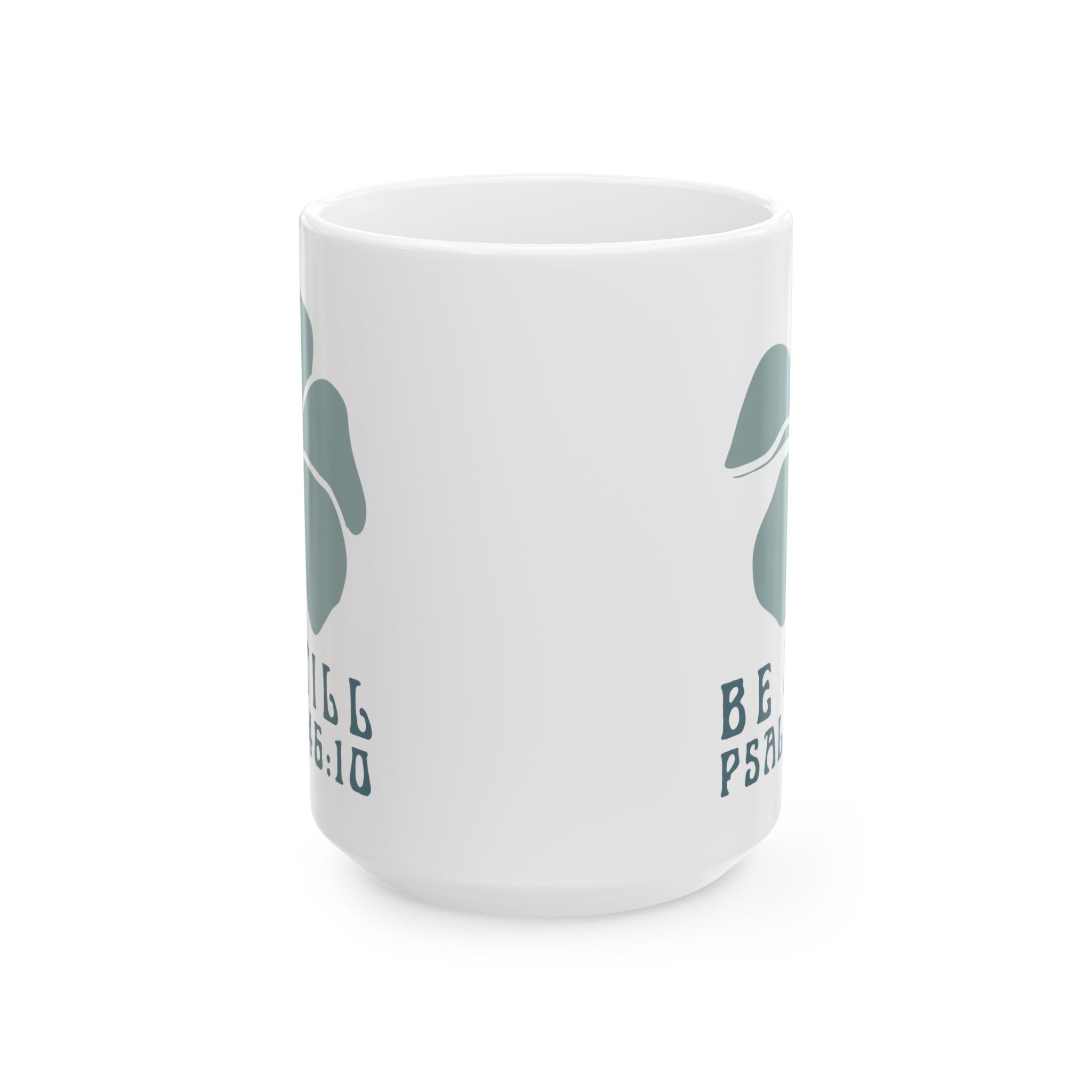 Be Still Plumeria White Mug