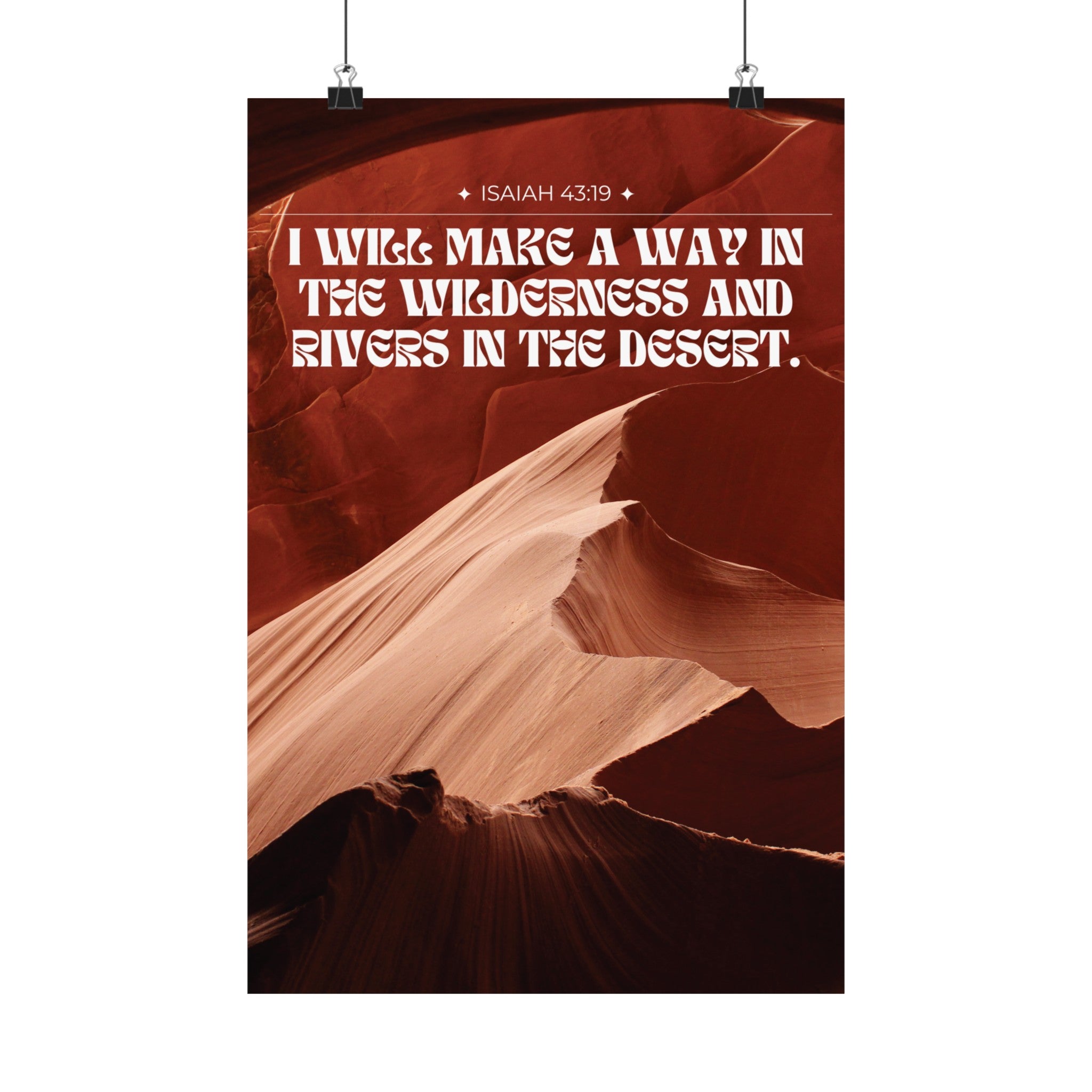 Rivers In The Desert Art Print