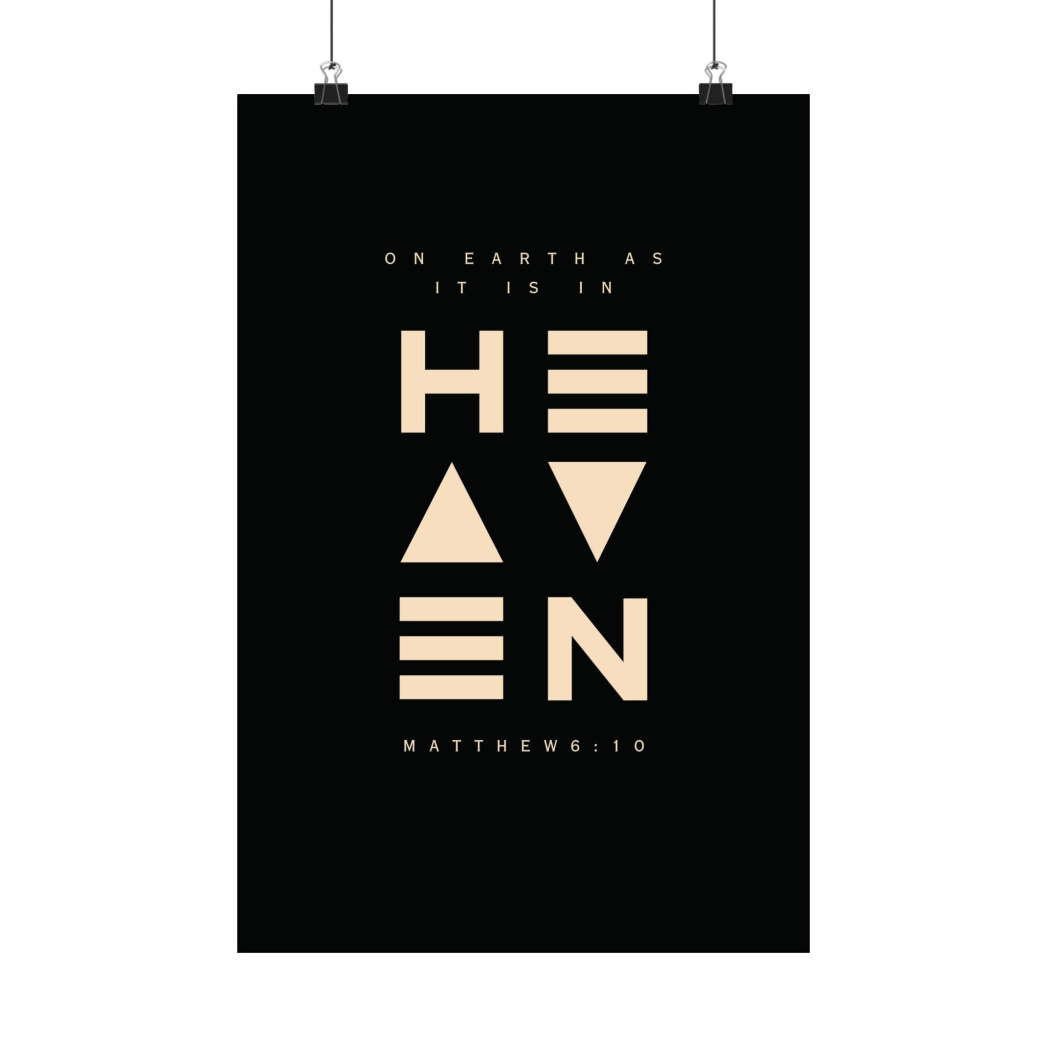 On Earth In Heaven Art Print