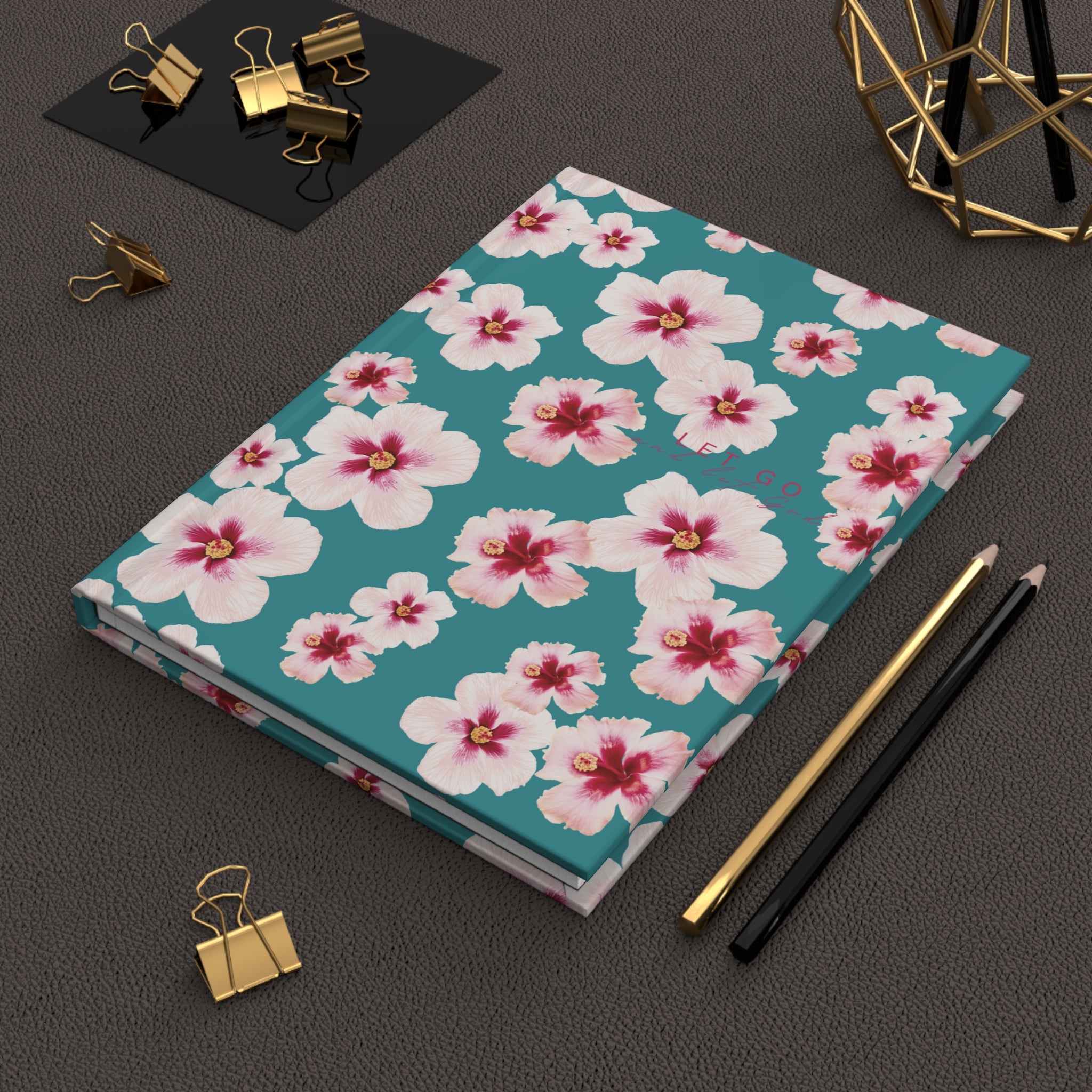 Let Go Hibiscus Hardcover Journal