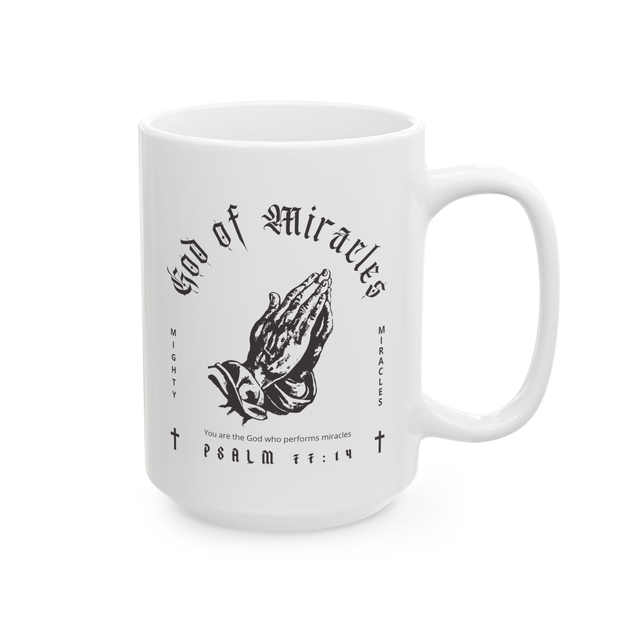God of Miracles White Mug