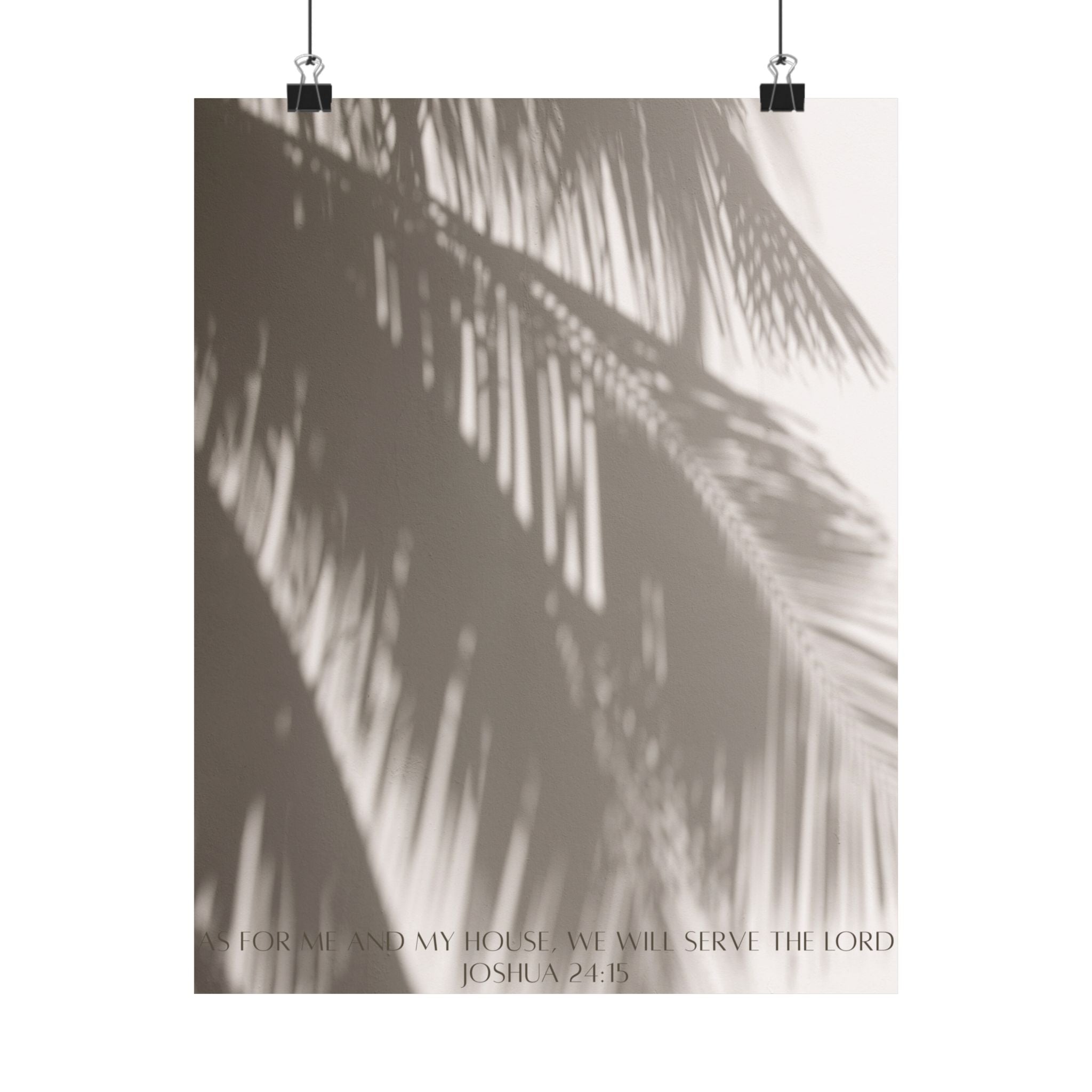 Joshua 24:15 Art Print