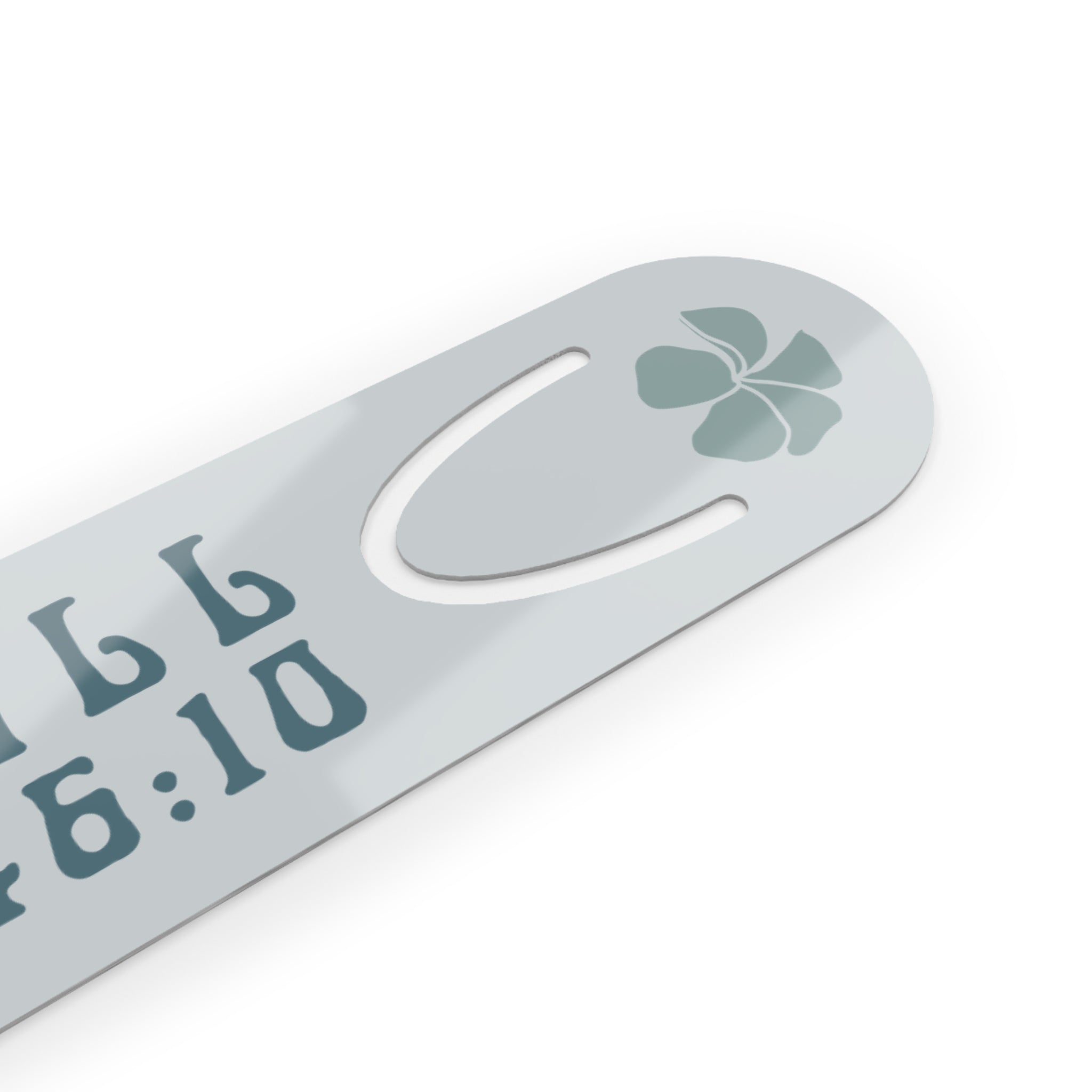 Be Still Plumeria Metal Bookmark