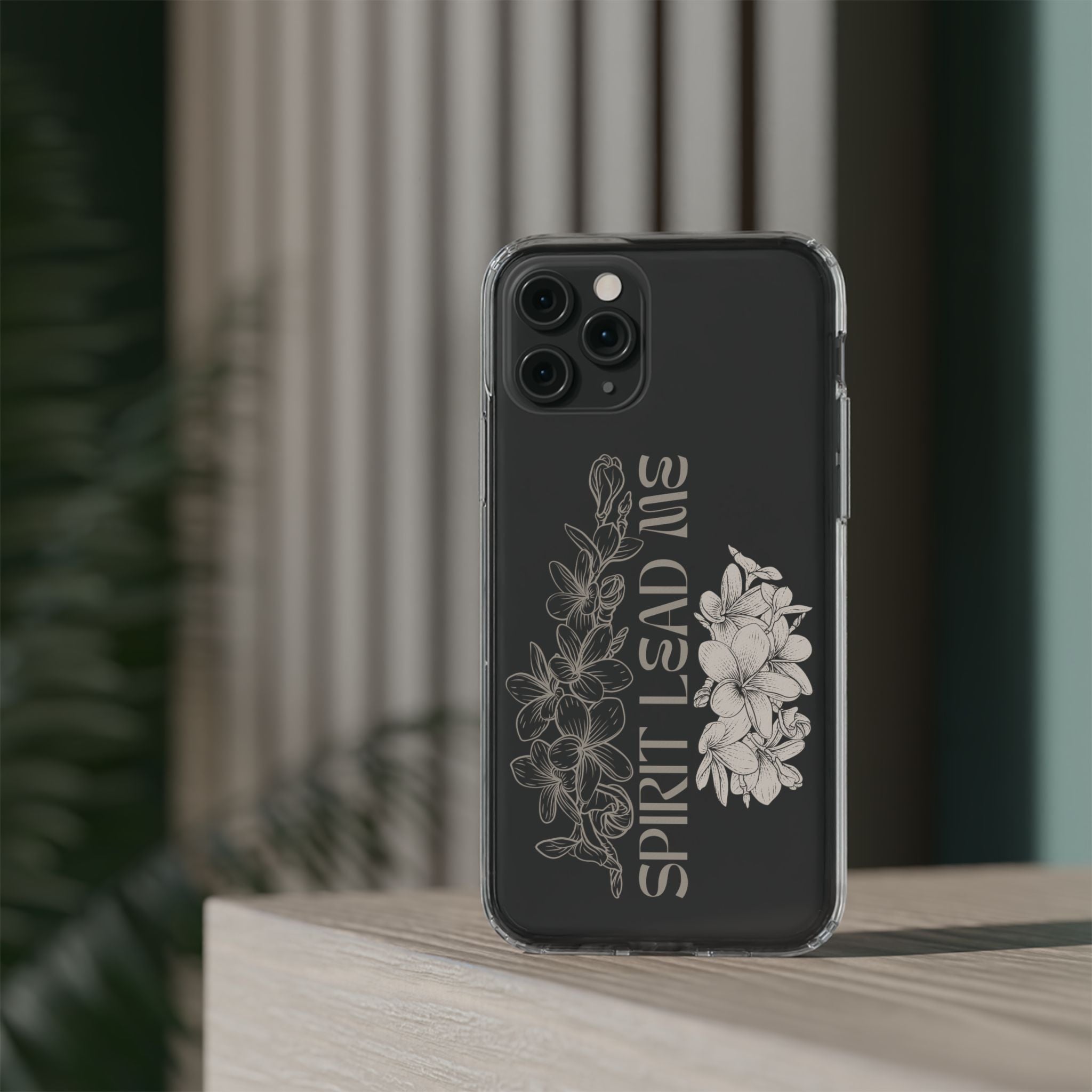 Plumeria Spirit Clear Phone Case