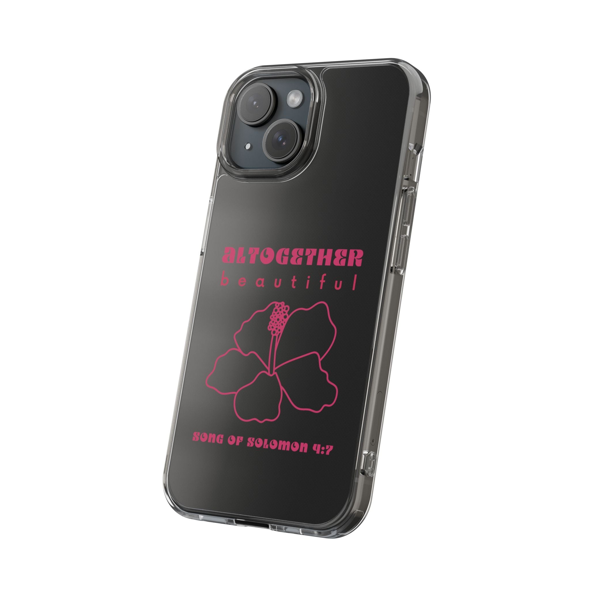 Altogether Beautiful Clear Phone Case (Pink)