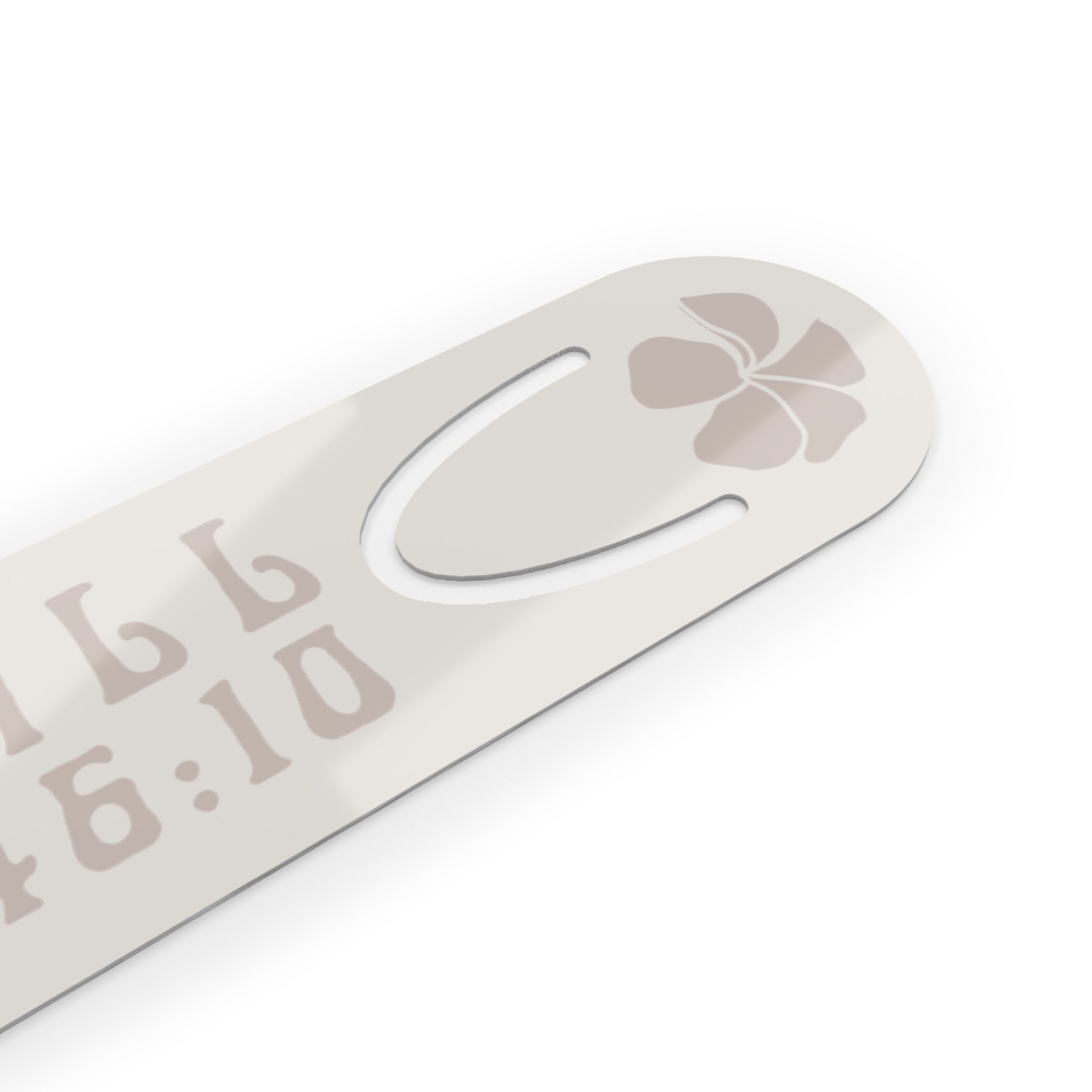 Be Still Plumeria Metal Bookmark