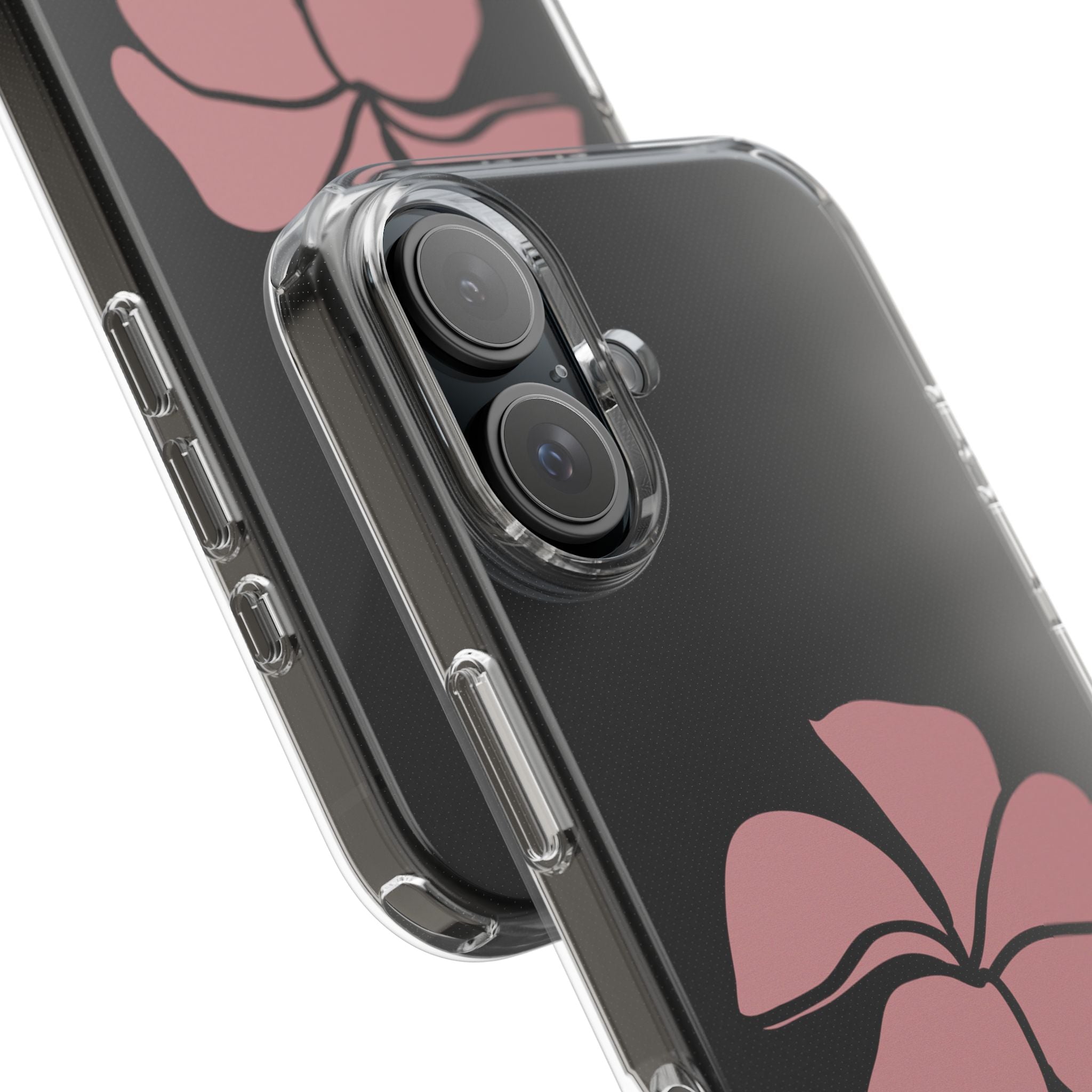 Be Still Plumeria Clear Phone Case