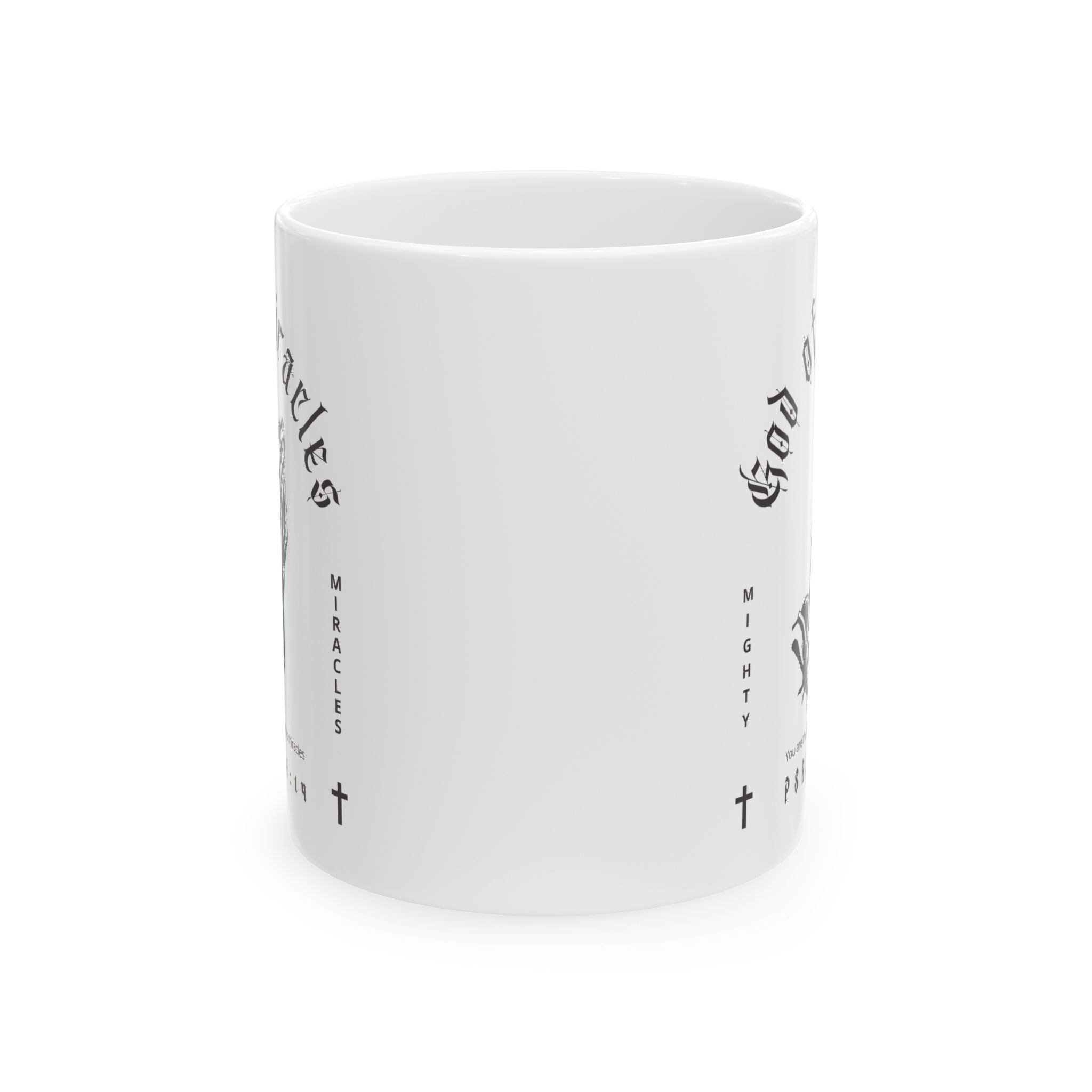 God of Miracles White Mug
