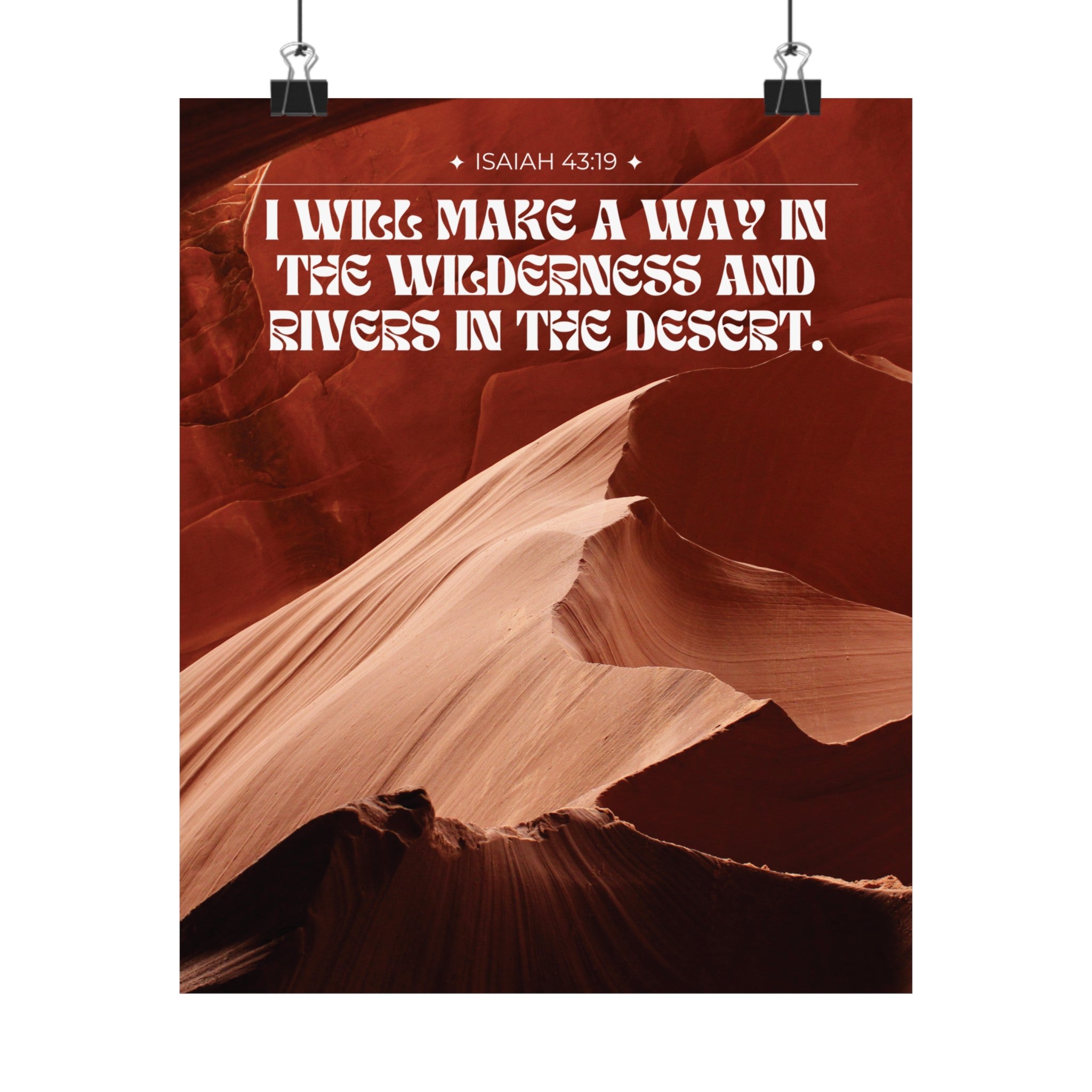 Rivers In The Desert Art Print