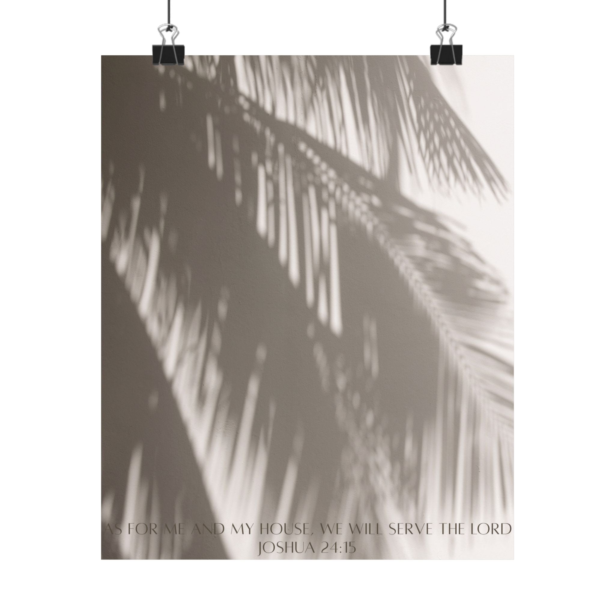 Joshua 24:15 Art Print