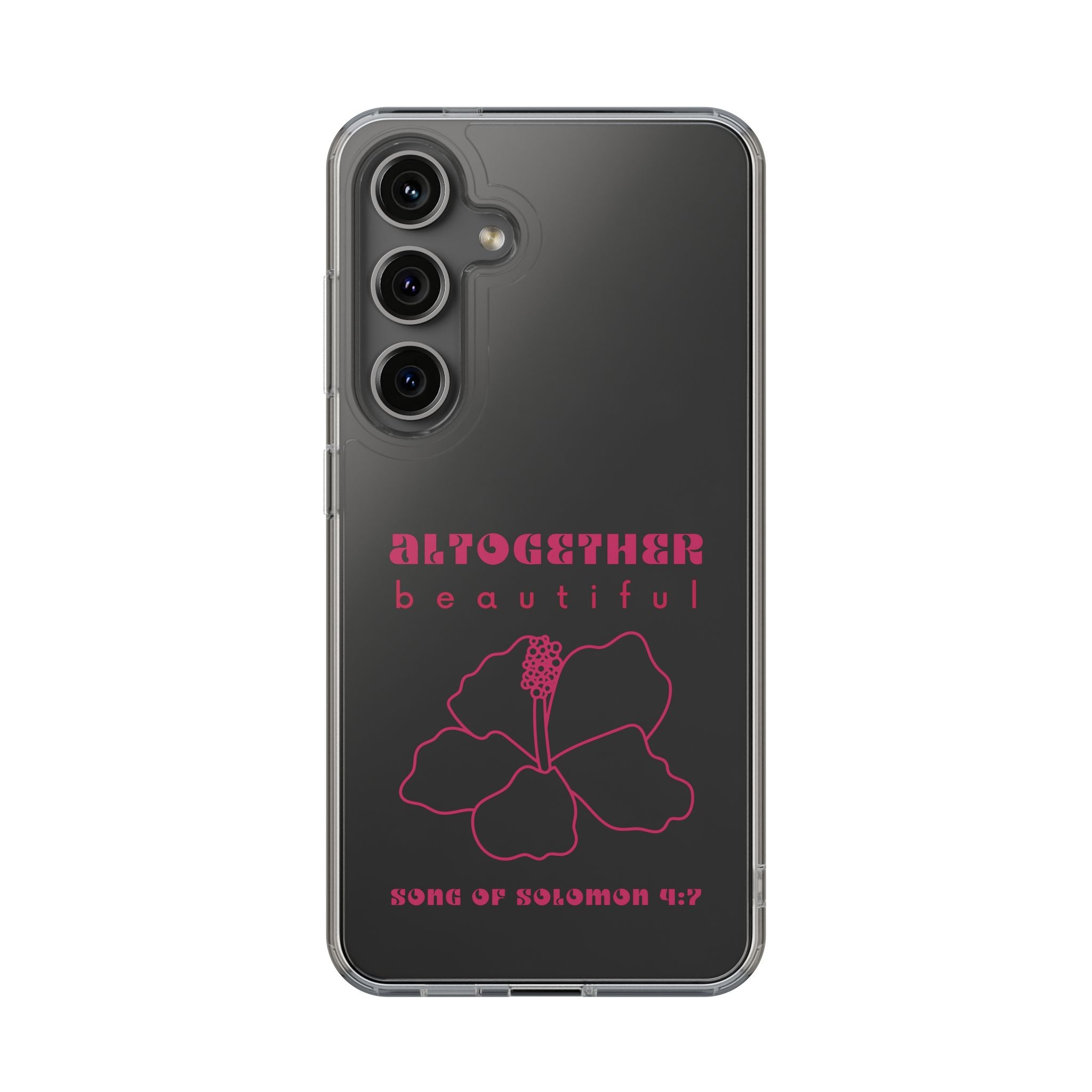 Altogether Beautiful Clear Phone Case (Pink)