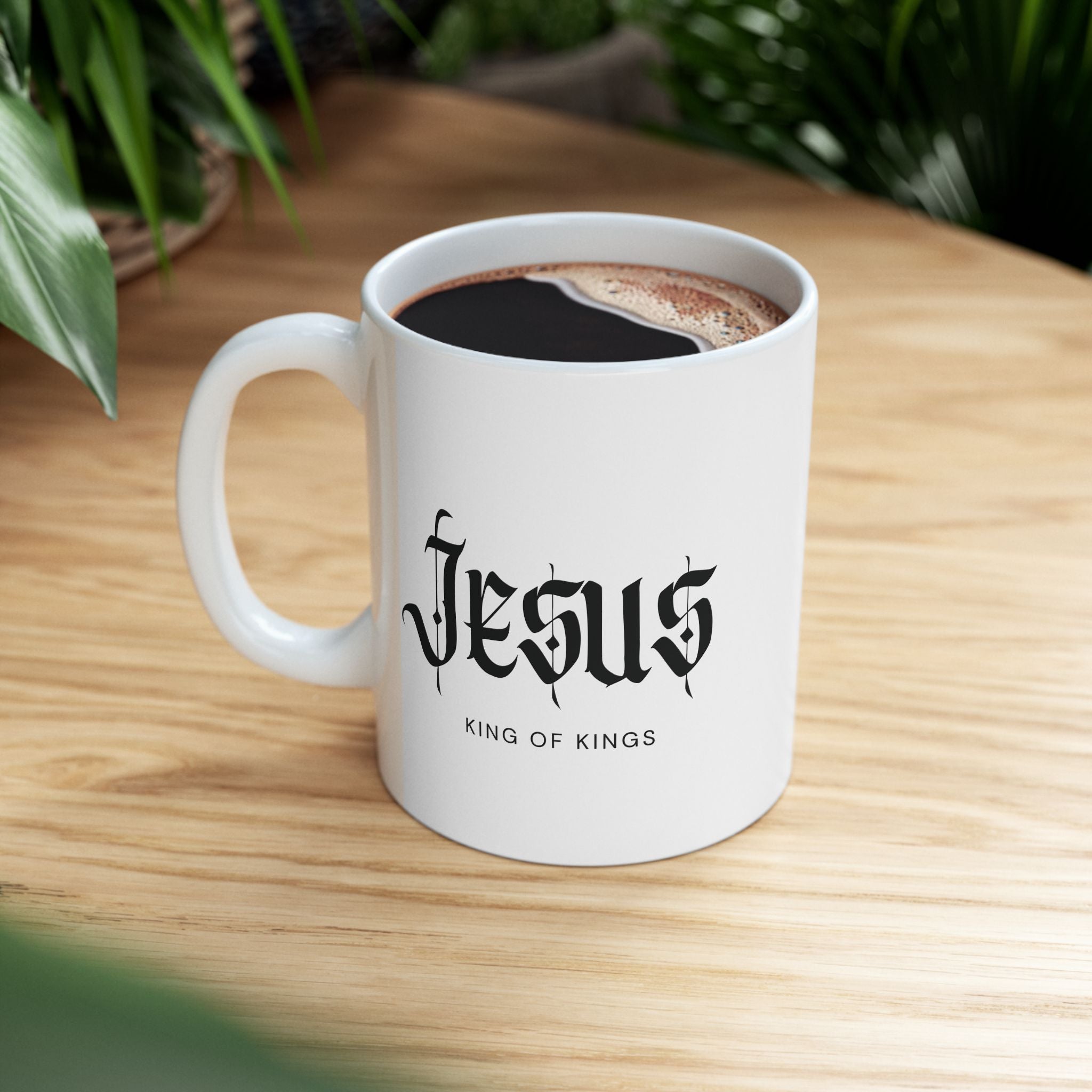 Jesus Script White Mug