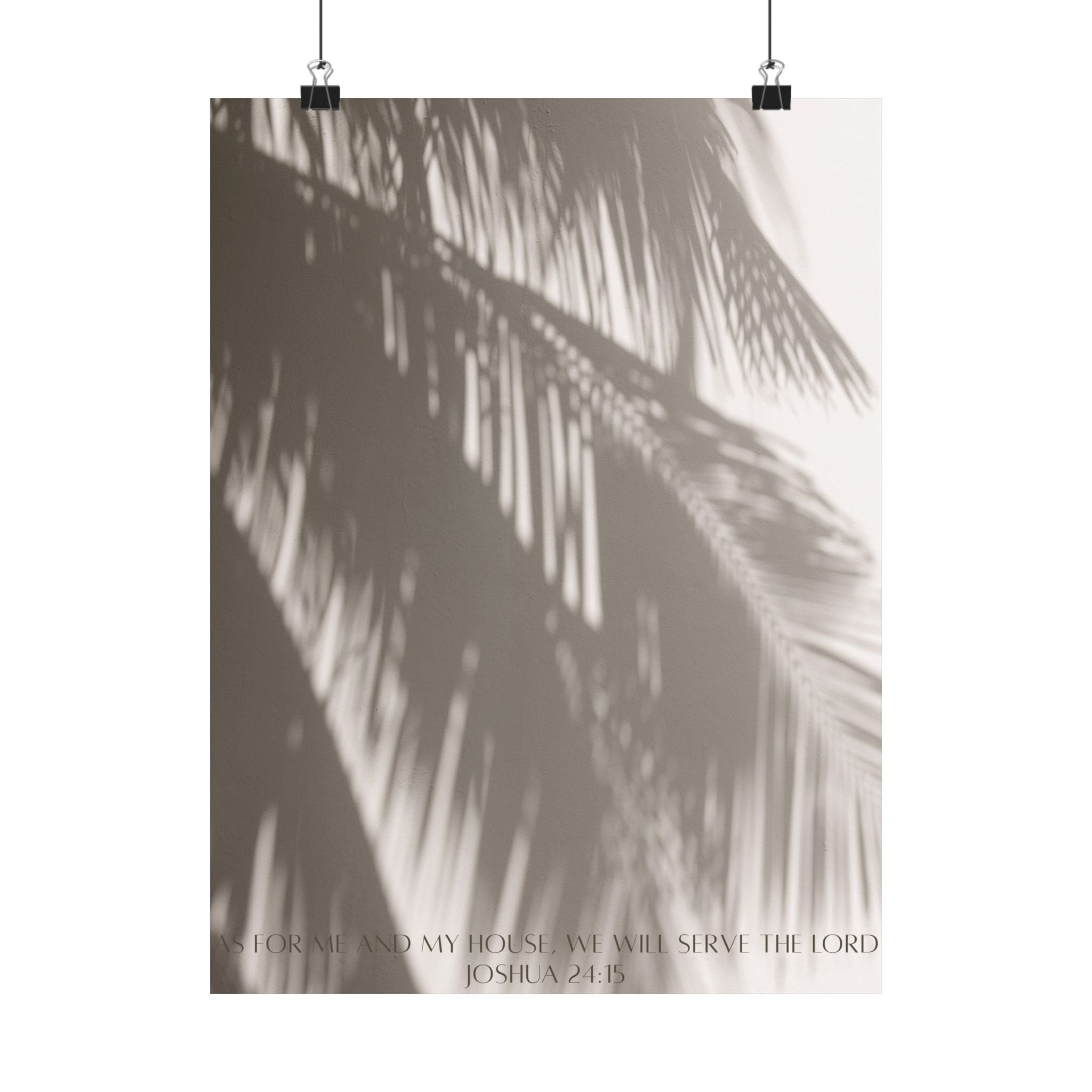 Joshua 24:15 Art Print