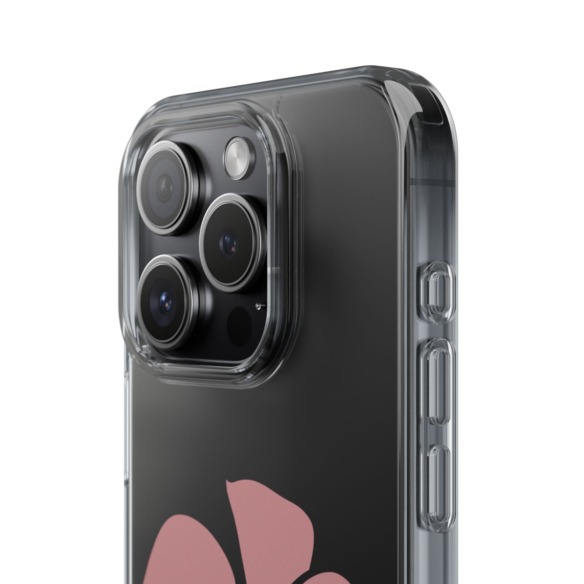 Be Still Plumeria Clear Phone Case