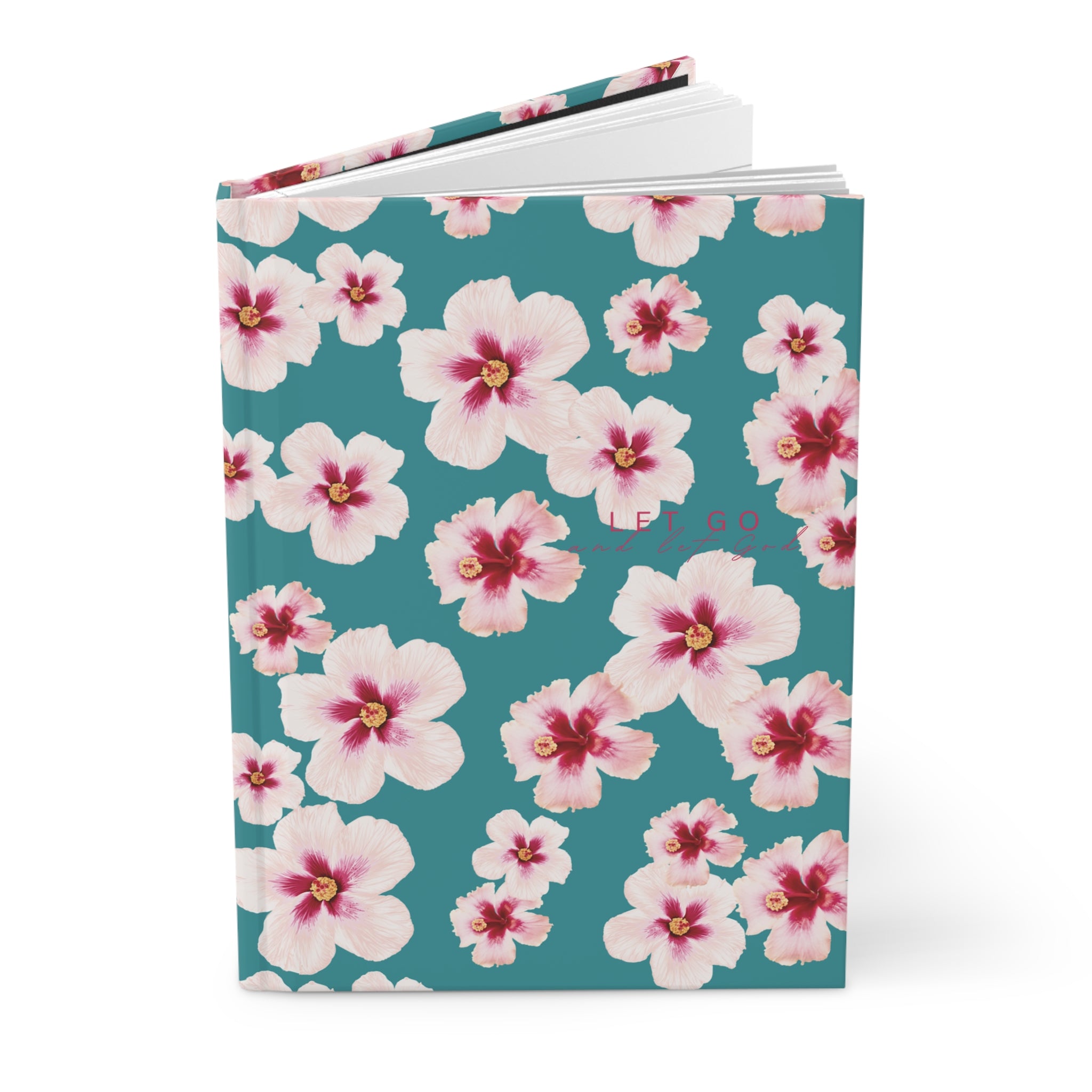 Let Go Hibiscus Hardcover Journal
