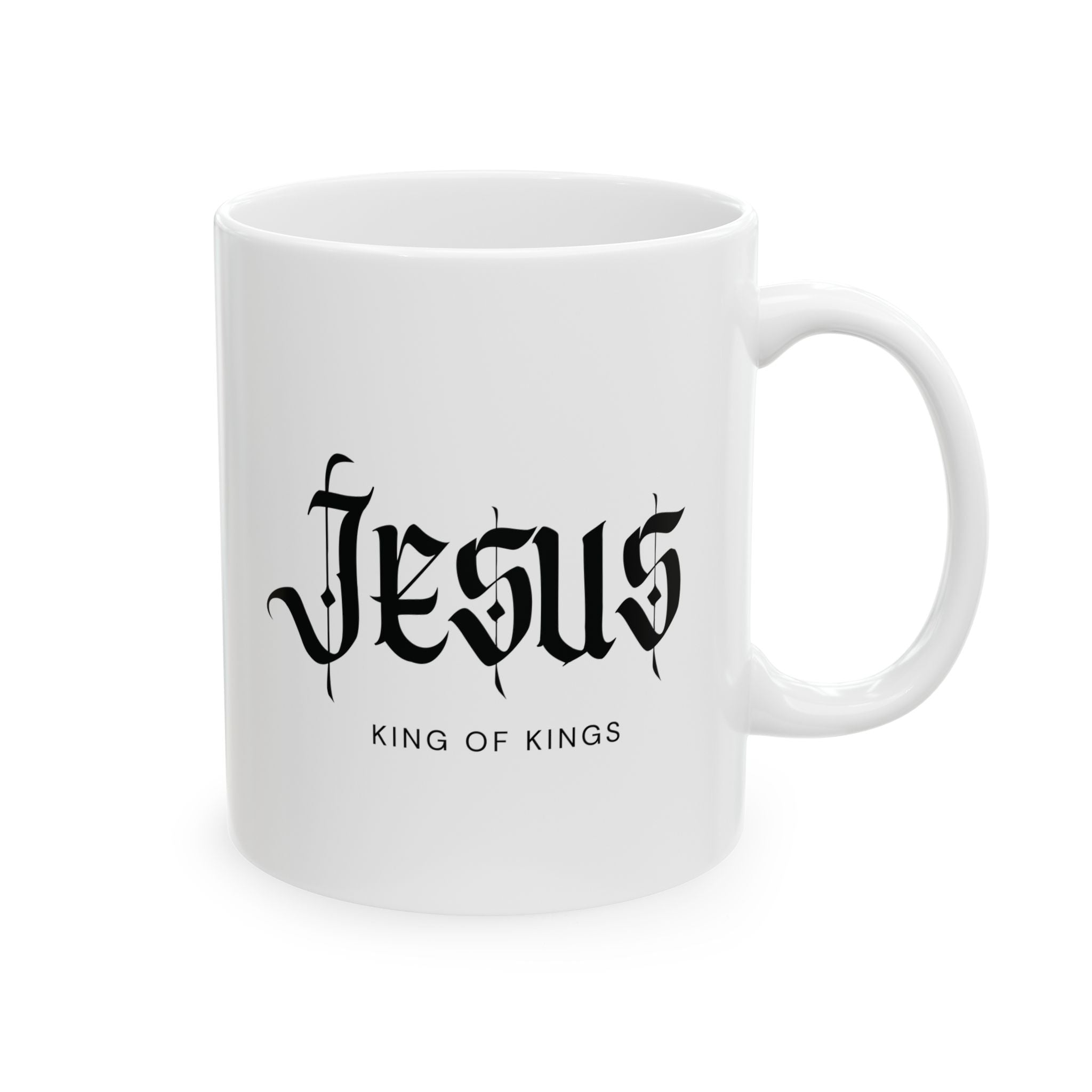 Jesus Script White Mug