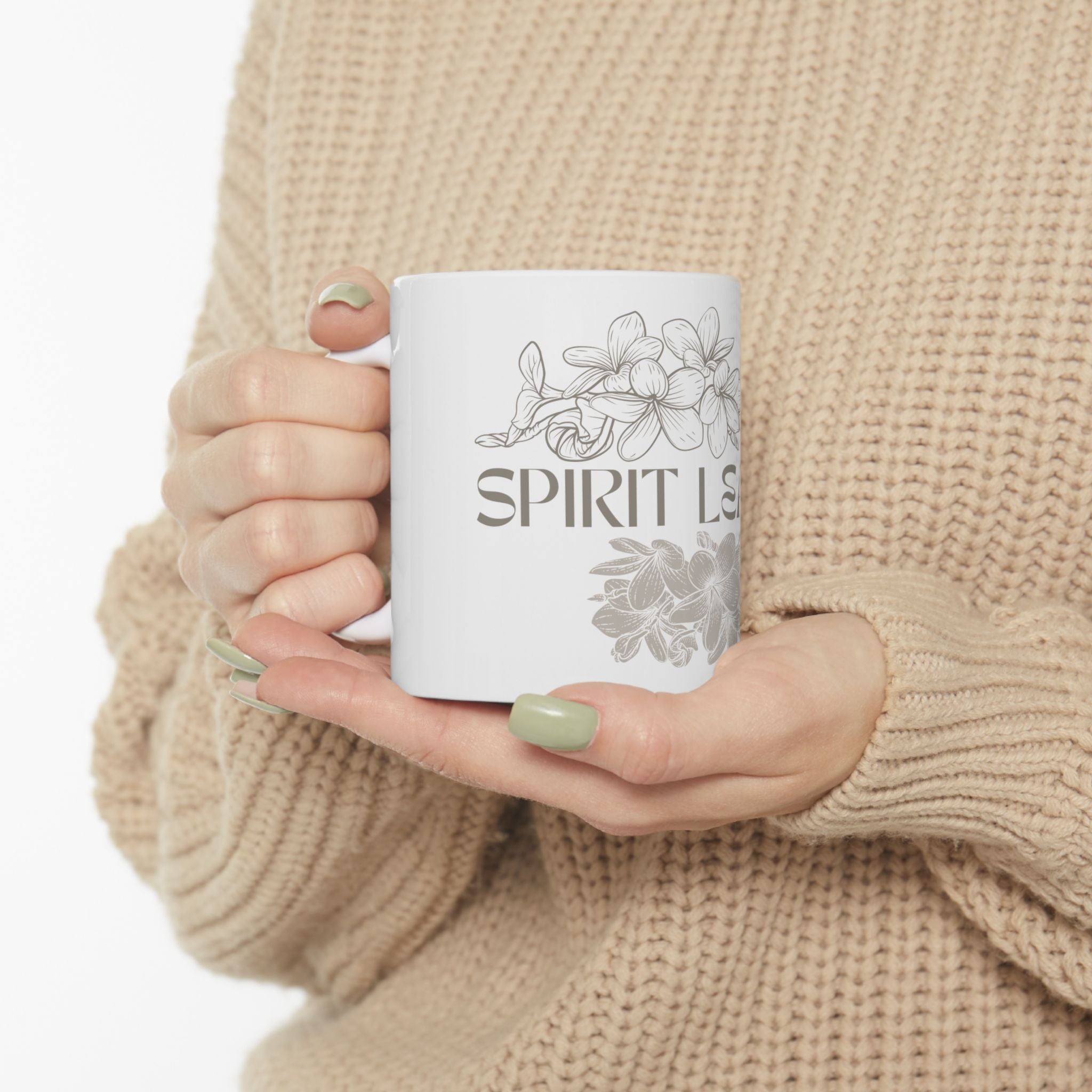 Plumeria Spirit White Mug