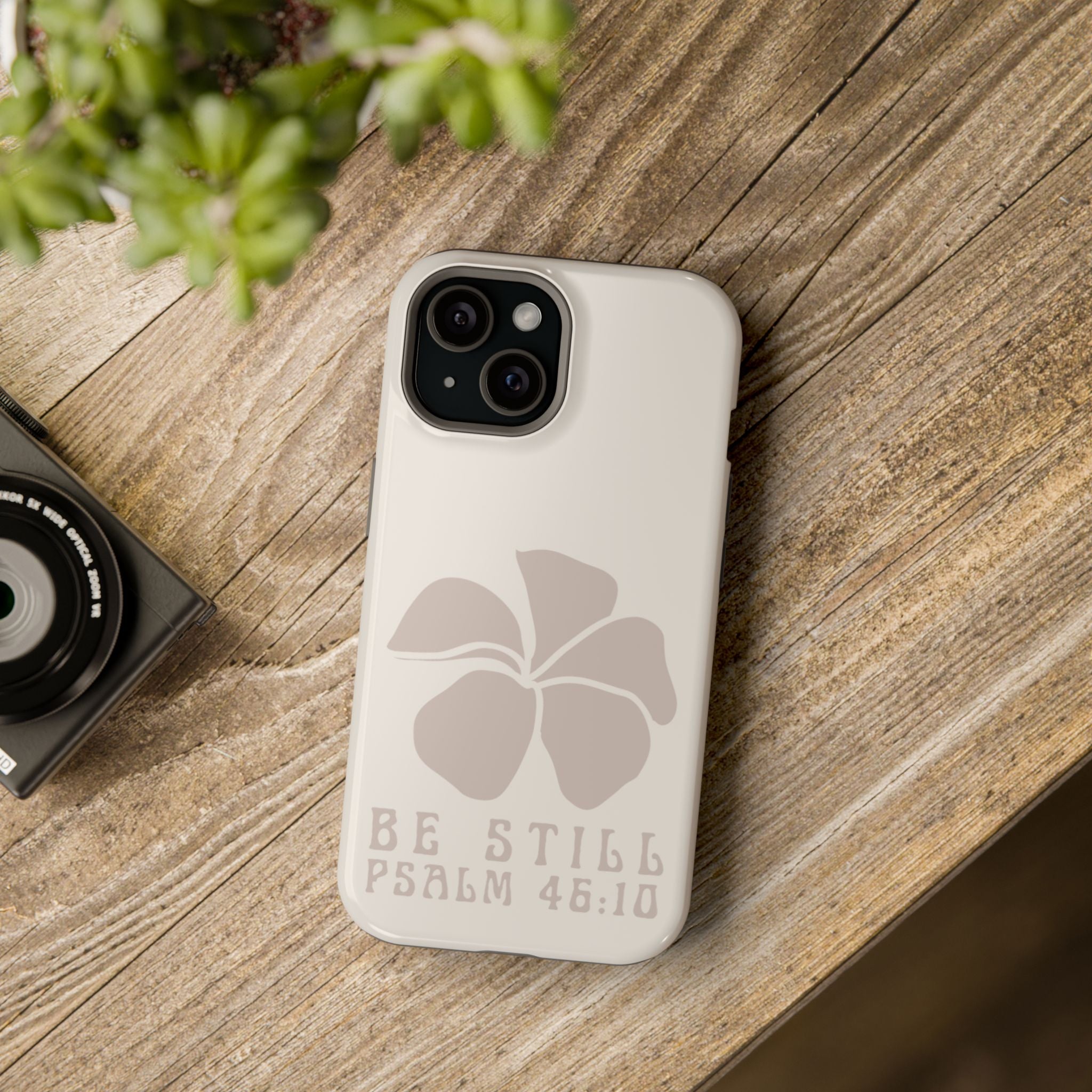 Be Still Plumeria Hard Phone Case