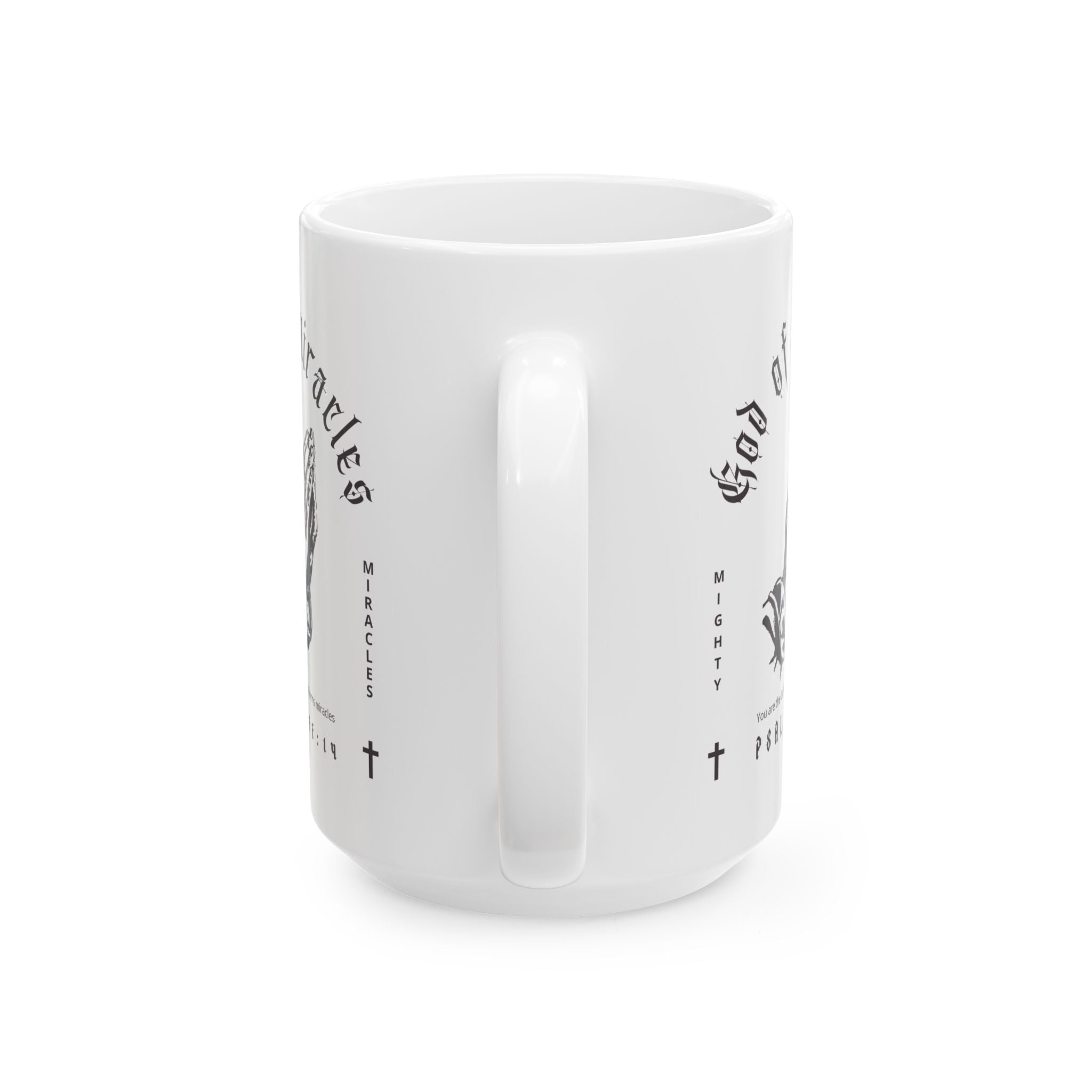 God of Miracles White Mug