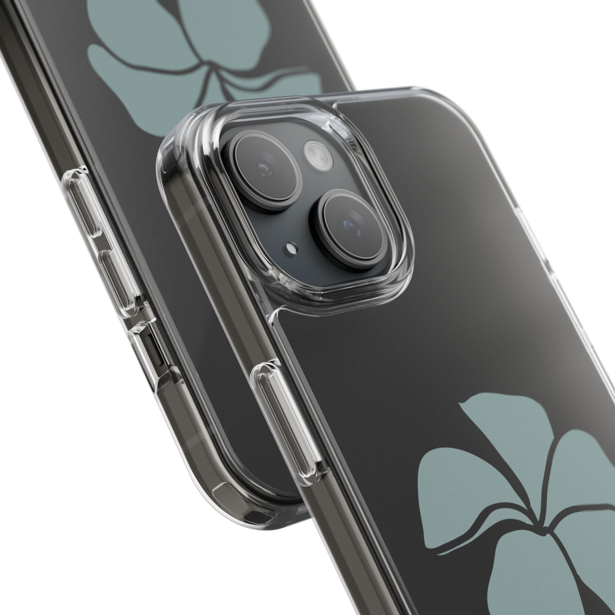Be Still Plumeria Clear Phone Case