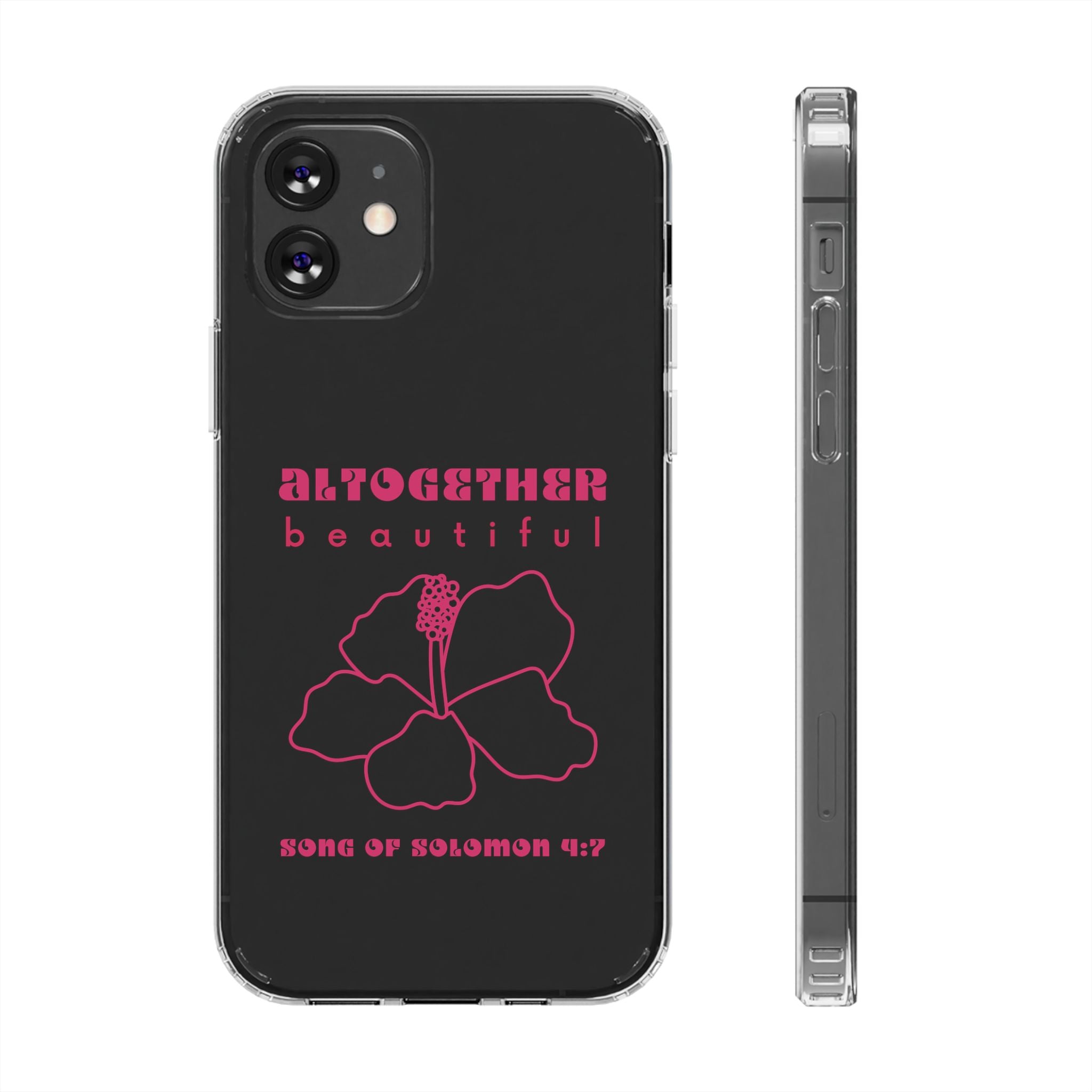 Altogether Beautiful Clear Phone Case (Pink)