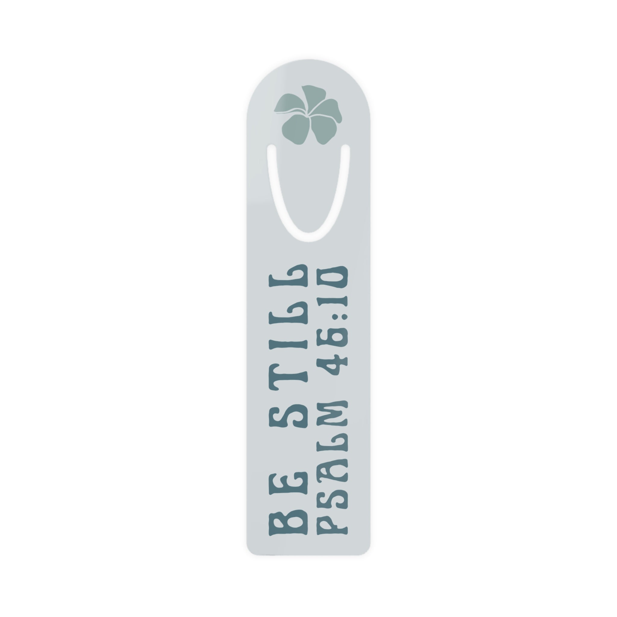 Be Still Plumeria Metal Bookmark