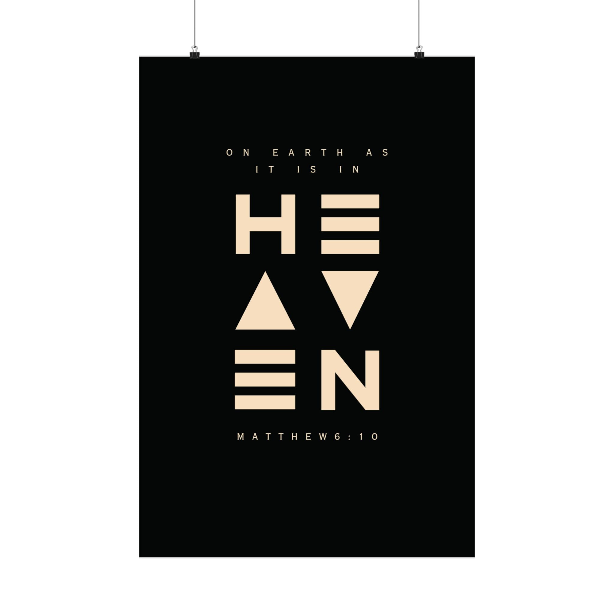 On Earth In Heaven Art Print