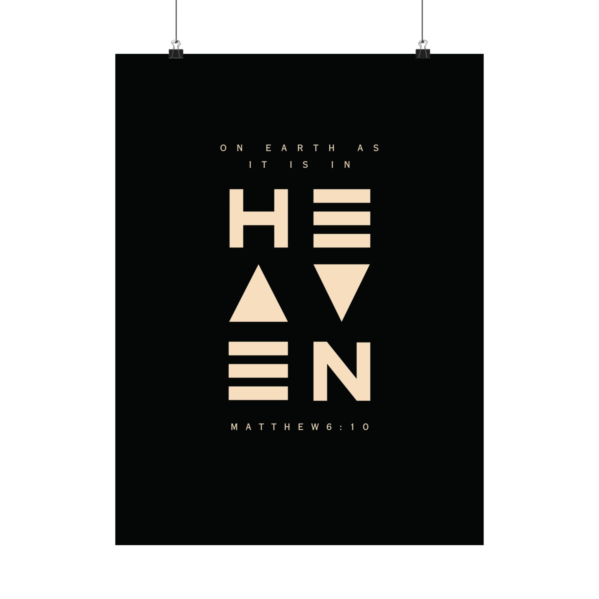 On Earth In Heaven Art Print