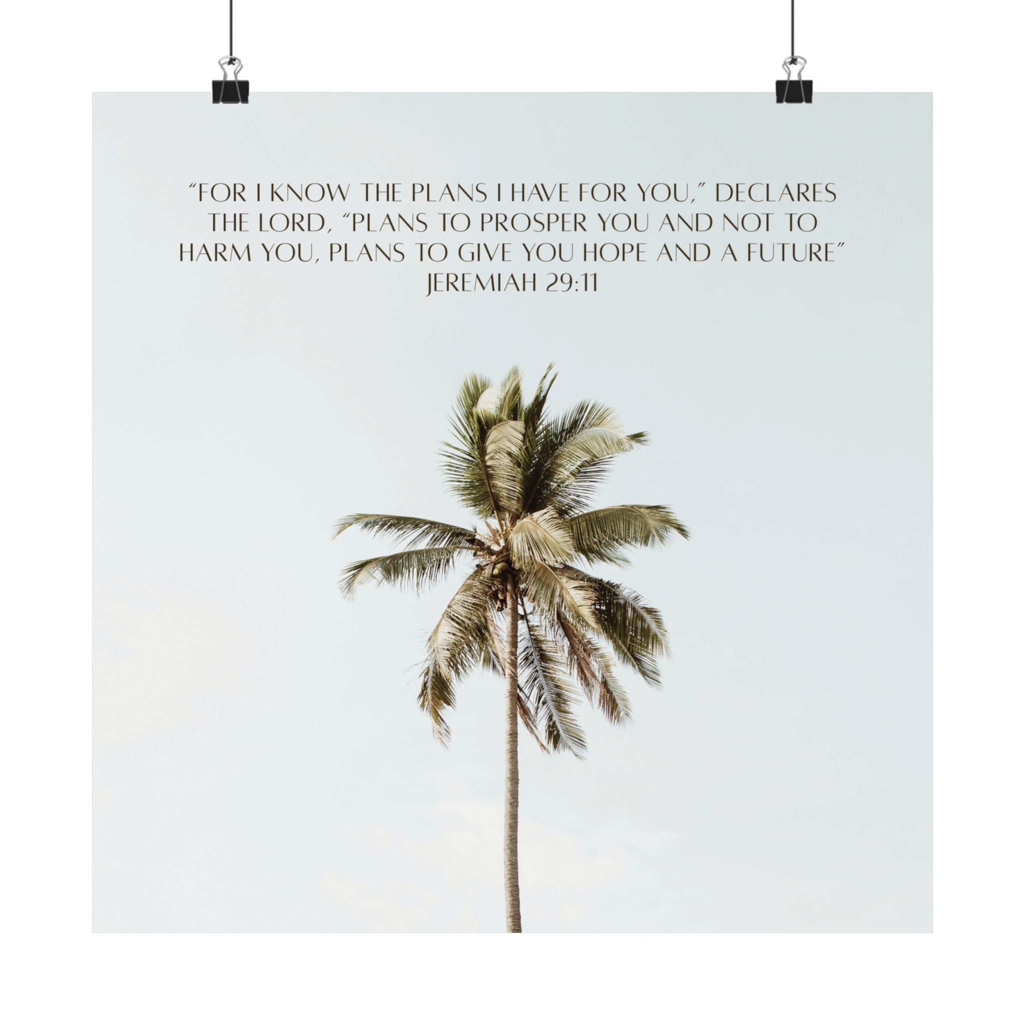 Jeremiah 29:11 Art Print