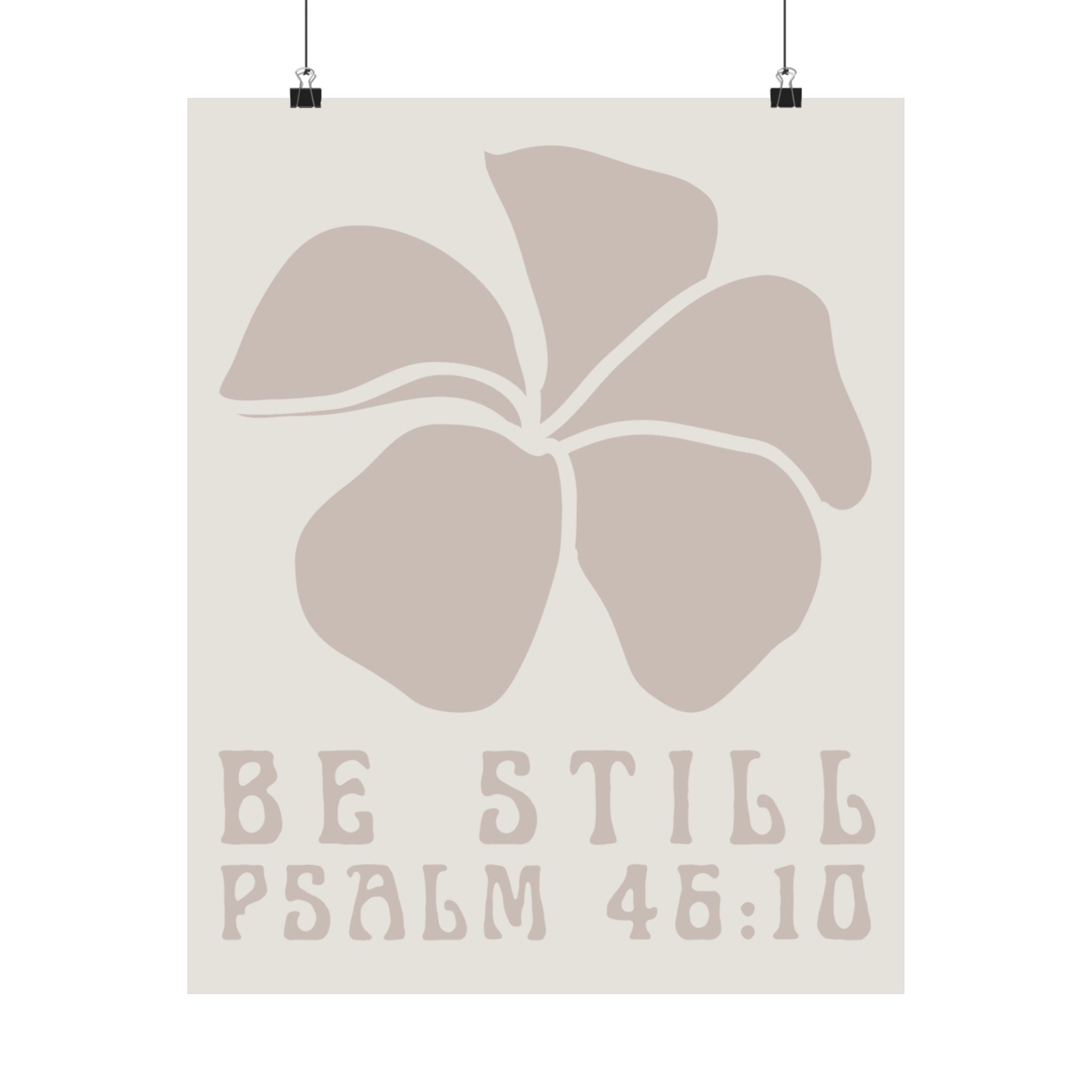Be Still Plumeria Art Print