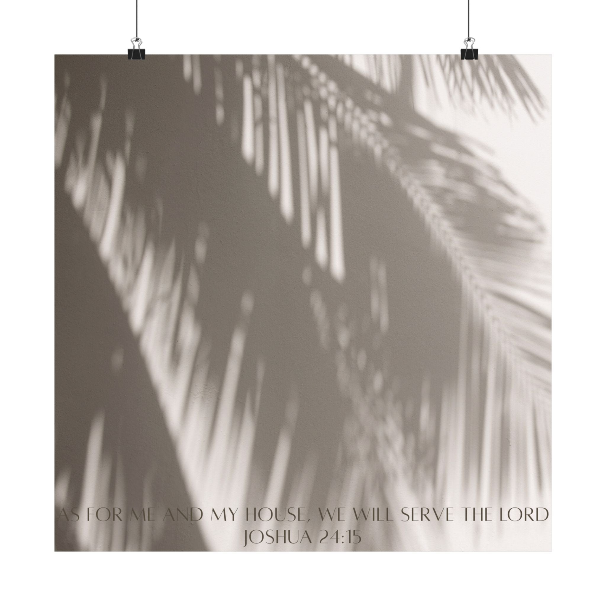 Joshua 24:15 Art Print