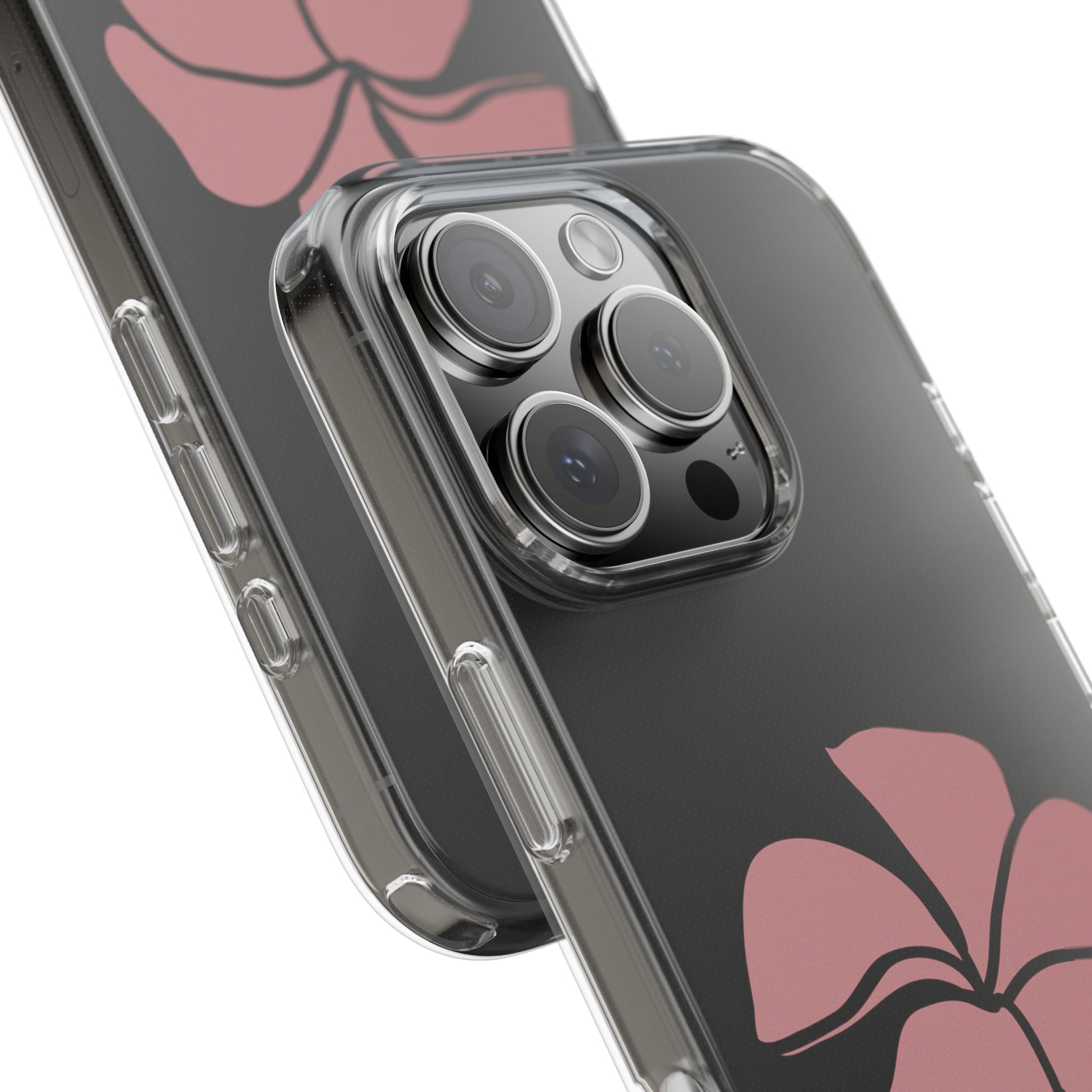 Be Still Plumeria Clear Phone Case