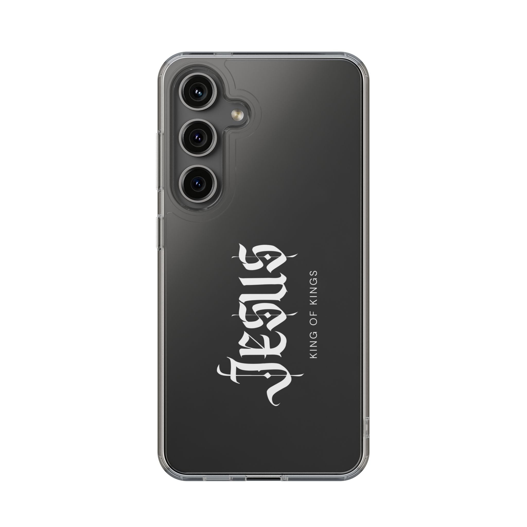 Jesus Script Clear Phone Case