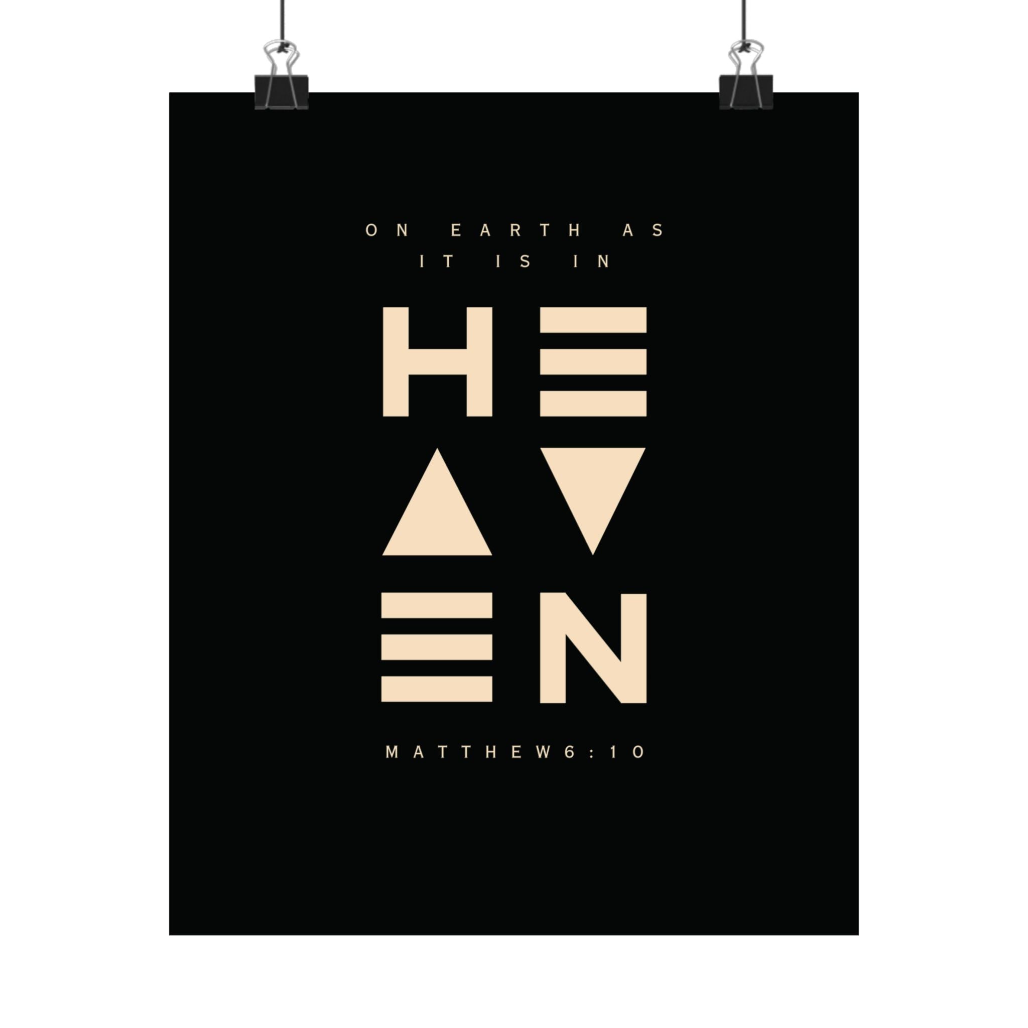 On Earth In Heaven Art Print
