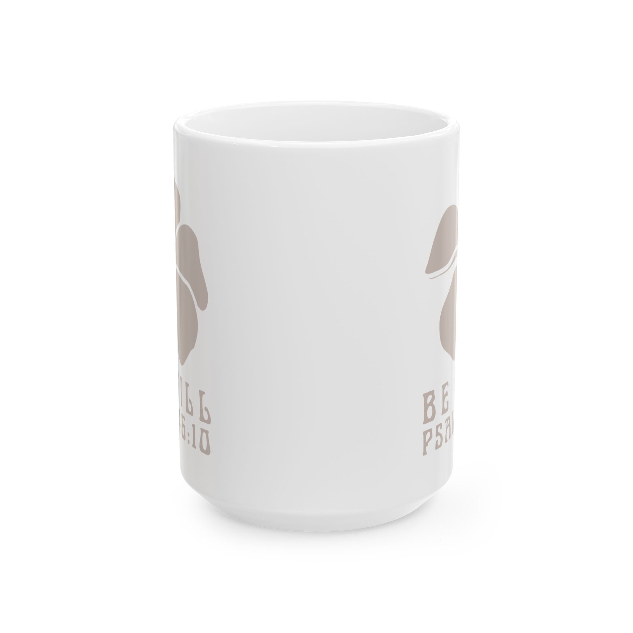 Be Still Plumeria White Mug